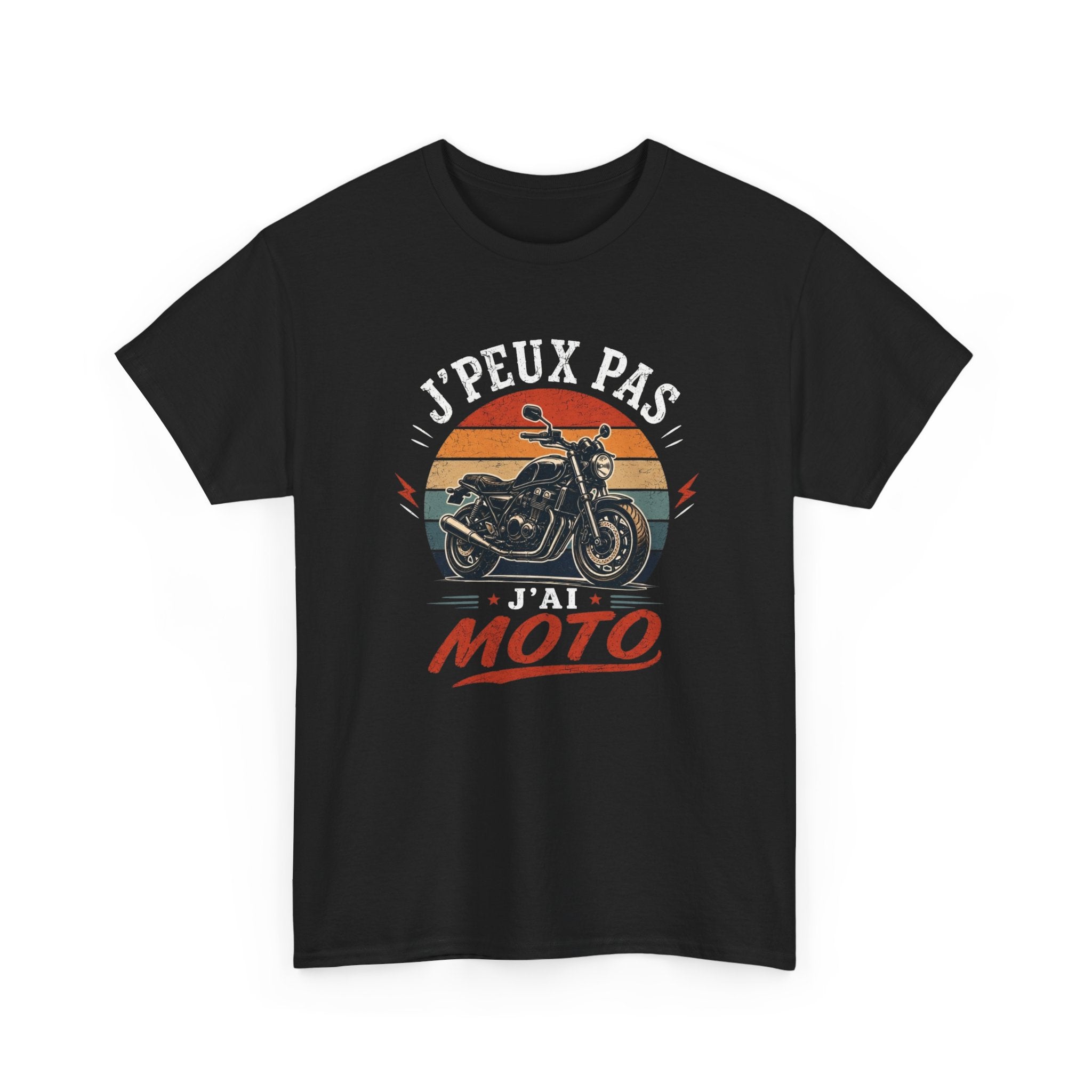 T-Shirt Moto Humour Homme Femme – J’Peux Pas J’Ai Moto – Tee Shirt Motard Vintage