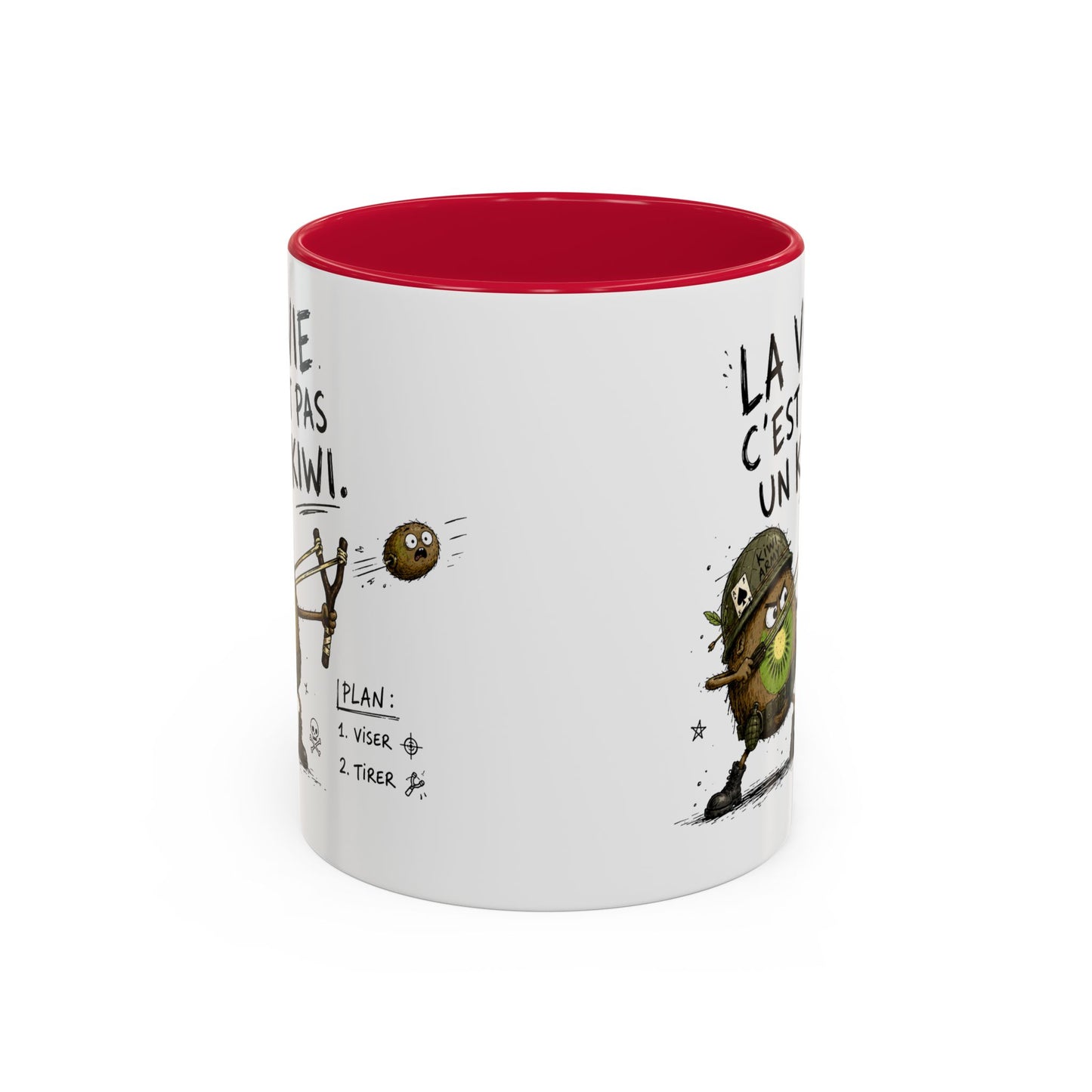 Tasse La Vie C’est Pas Un Kiwi – Mug Humour Kiwi Soldat – Cadeau Original Homme Femme 325ml