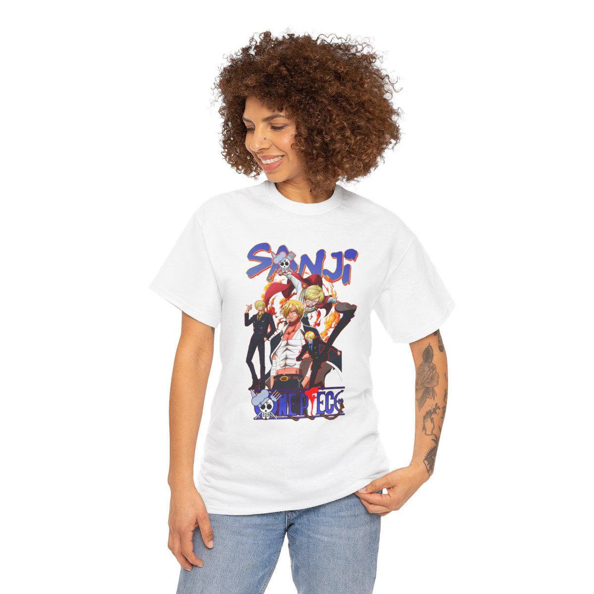 Tee shirt Unisex Sanji One piece Homme/Femme
