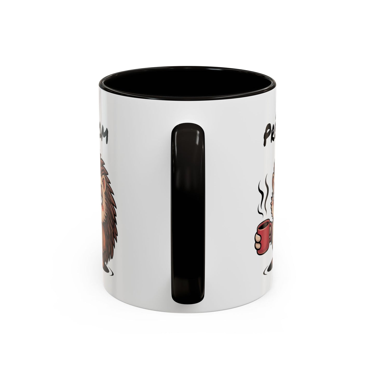Tasse Hérisson Café Personnalisable 325ml – Mug Céramique Humour Réveil Matin Prénom Cadeau Original