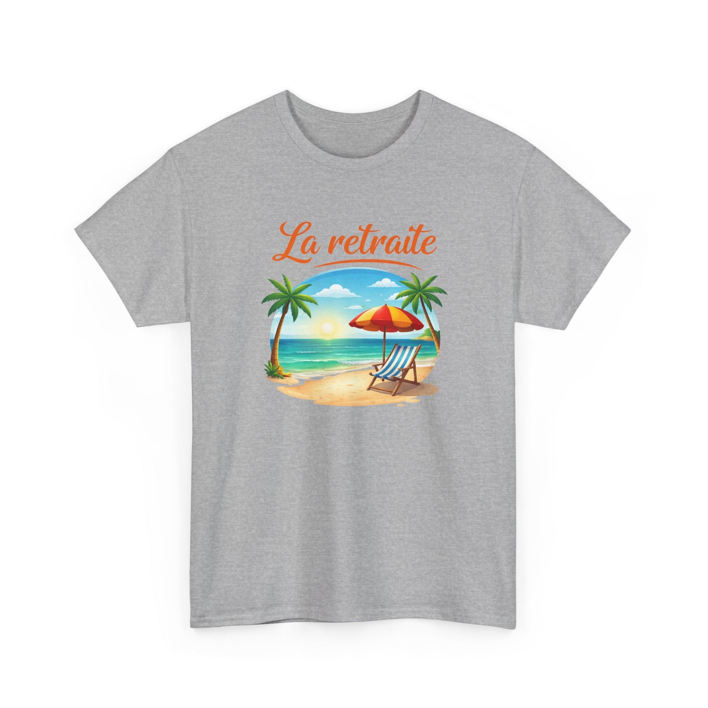 T-Shirt Retraite Vacances – La Retraite Soleil Plage Palmier – Cadeau Retraité Homme Femme Voyage