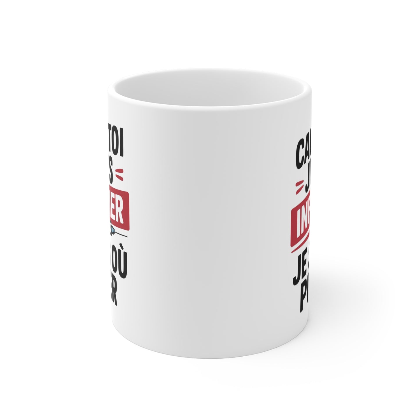 Mug Infirmier Drôle – Calme-Toi Je Suis Infirmier Je Sais Où Piquer – Tasse Humour Médical – Cadeau