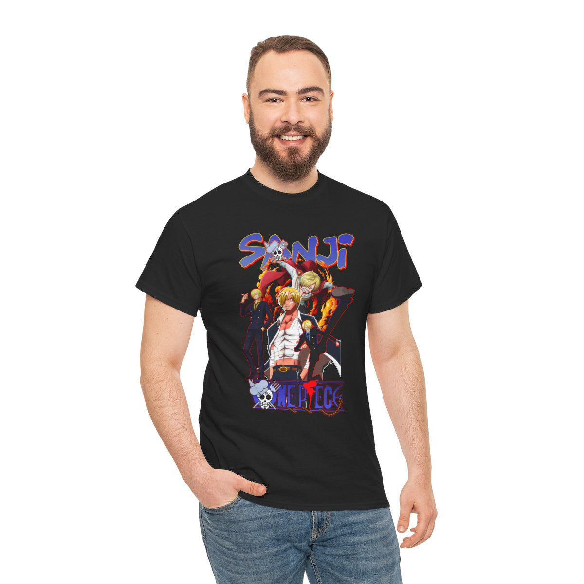 Tee shirt Unisex Sanji One piece Homme/Femme