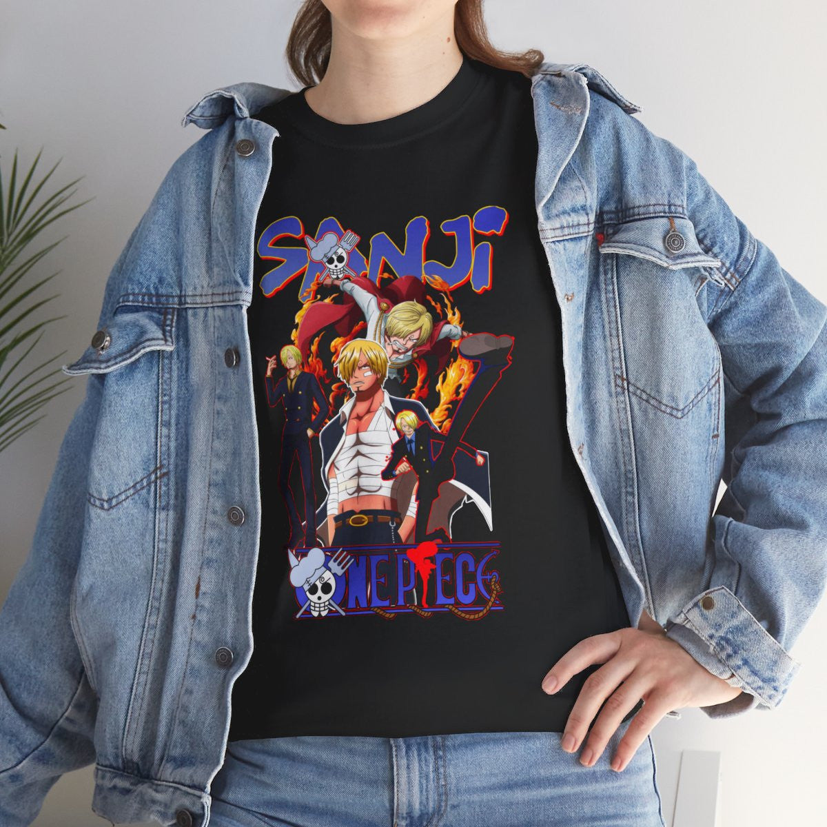 Tee shirt Unisex Sanji One piece Homme/Femme