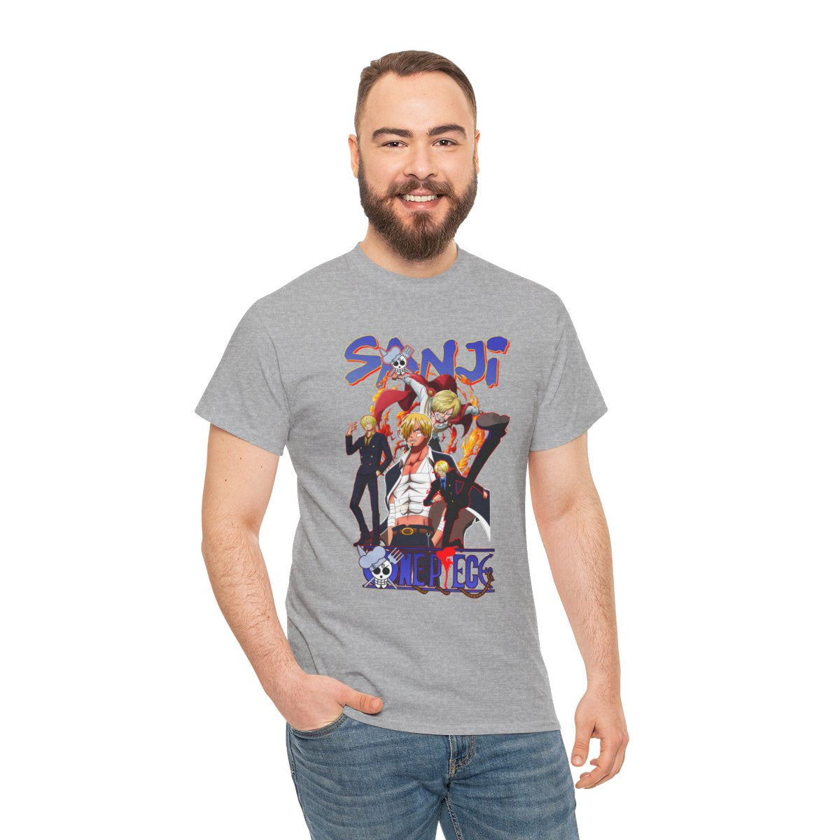 Tee shirt Unisex Sanji One piece Homme/Femme