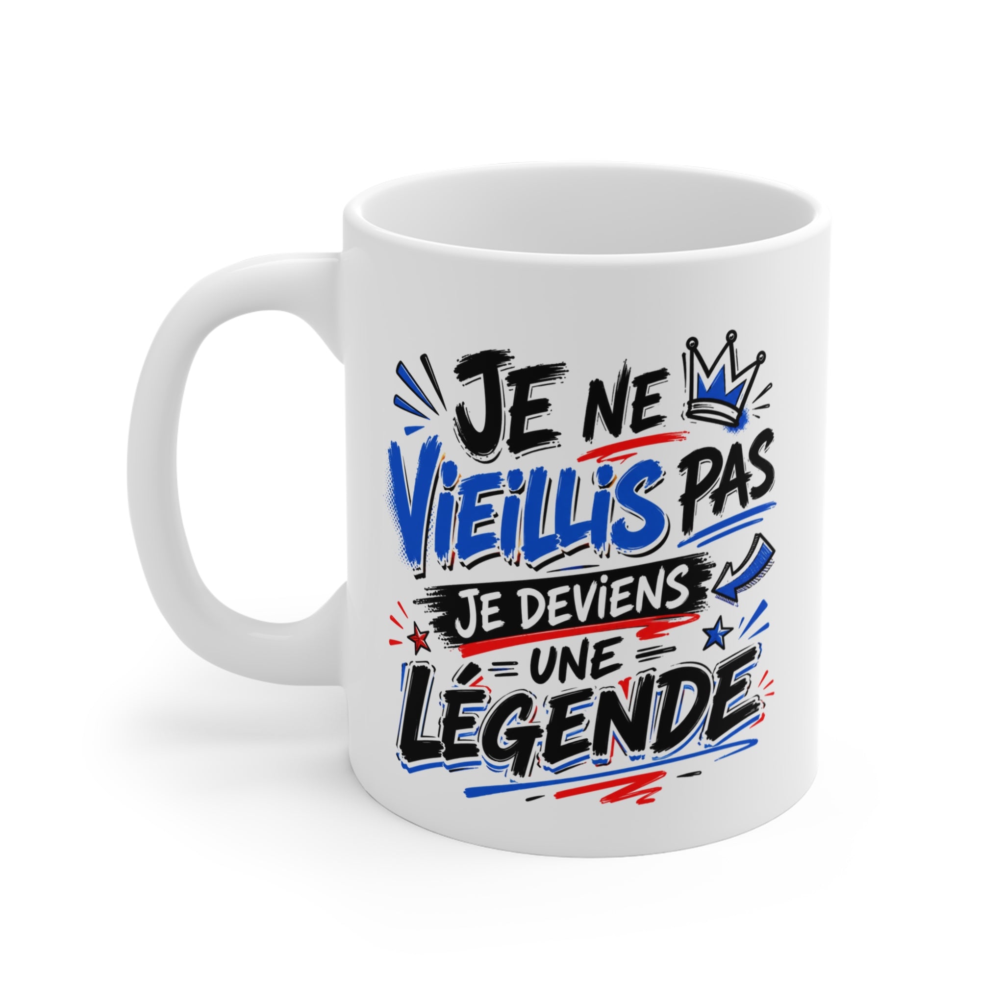 Tasse Je Ne Vieillis Pas Je Deviens Une Légende – Mug Humour Anniversaire Homme Femme 325 ml