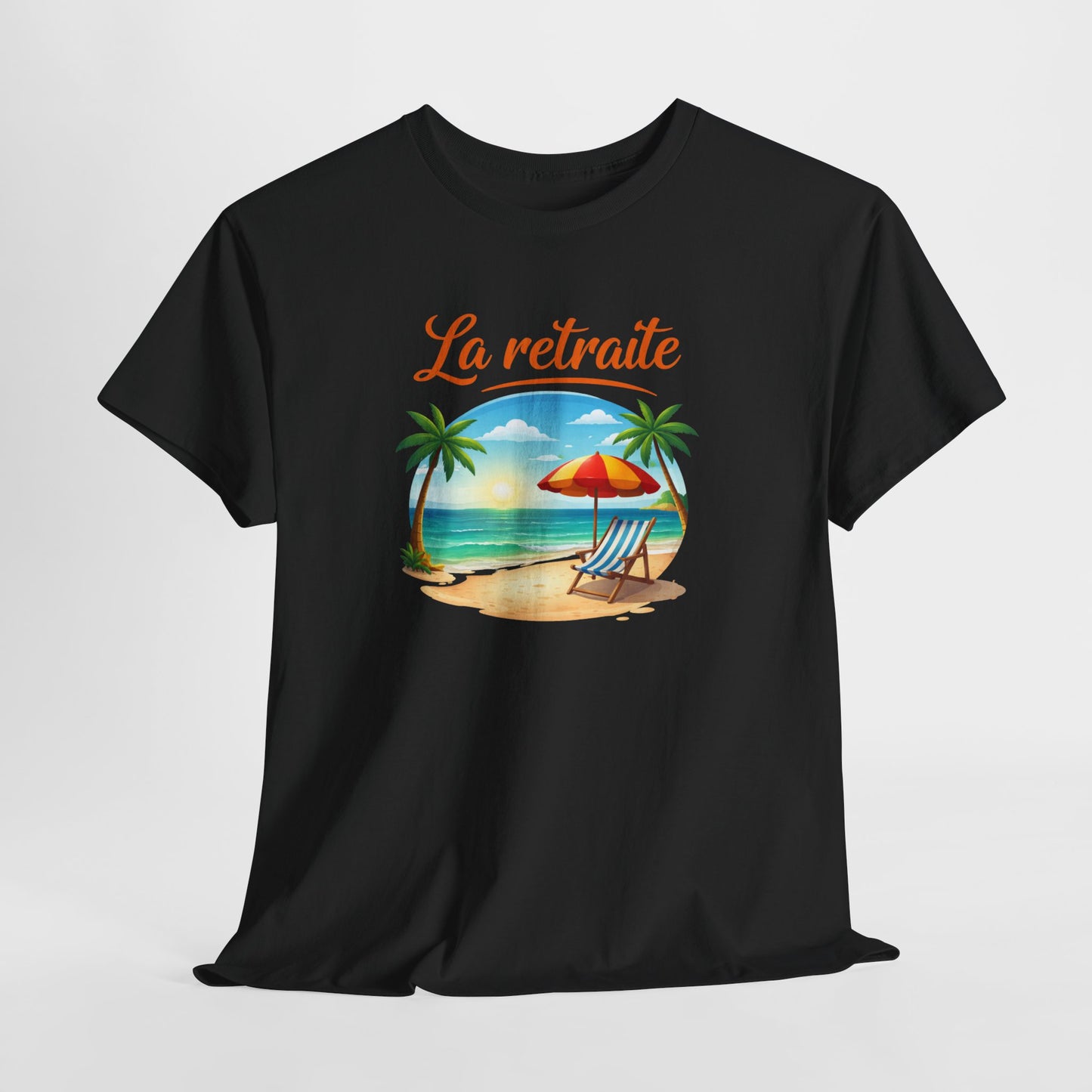 T-Shirt Retraite Vacances – La Retraite Soleil Plage Palmier – Cadeau Retraité Homme Femme Voyage
