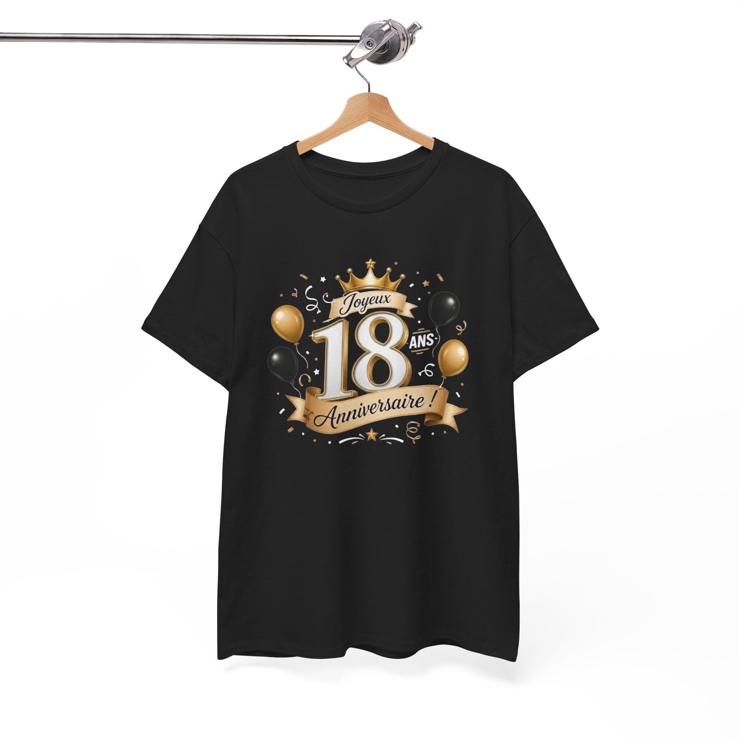 Tee Shirt Anniversaire 18 Ans Homme et Femme Joyeux Anniversaire Cadeau 18 Ans Idée Cadeau Adulte