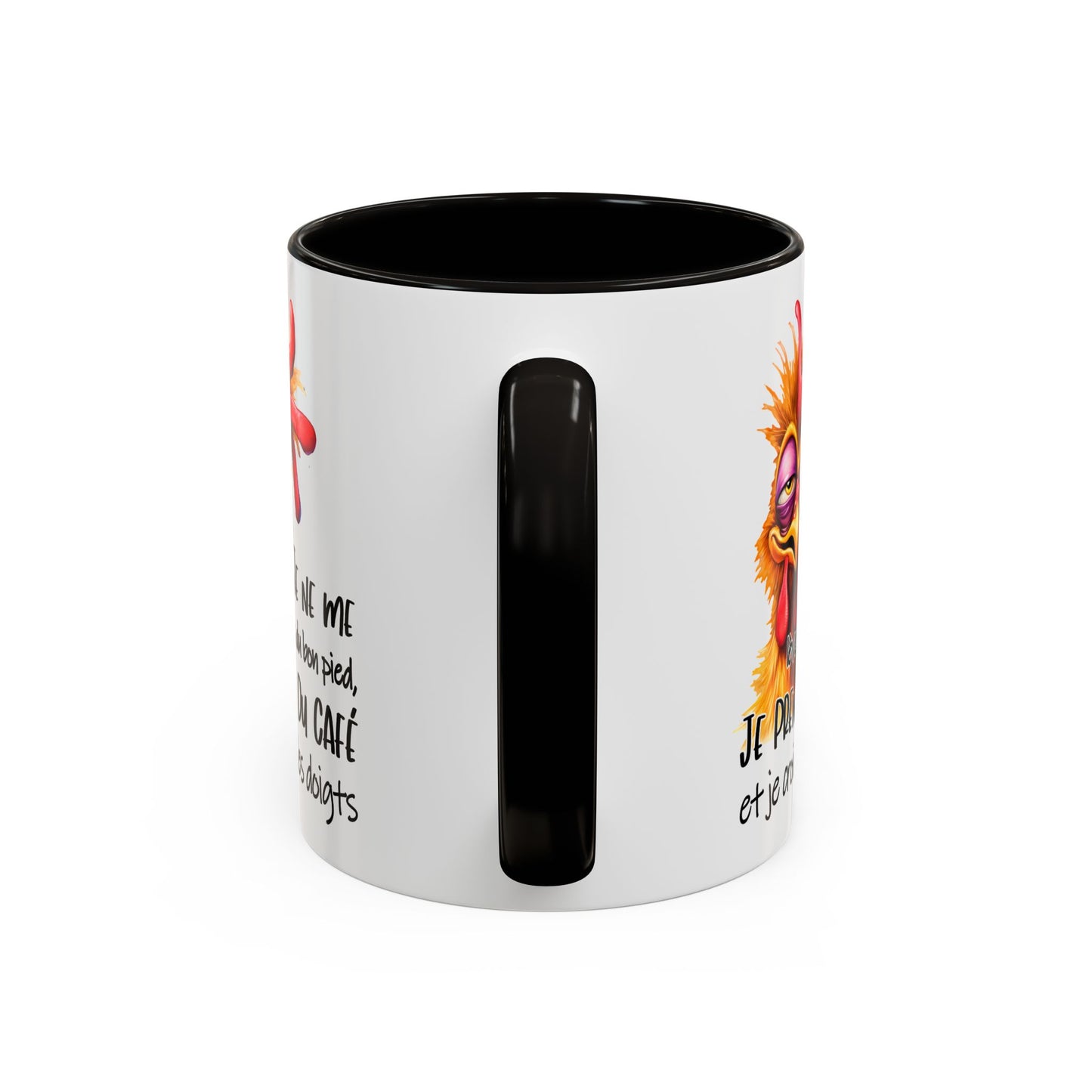 Tasse Je Ne Me Lève Pas Du Bon Pied Je Prends Du Café – Mug Humour Matin Drôle 325ml