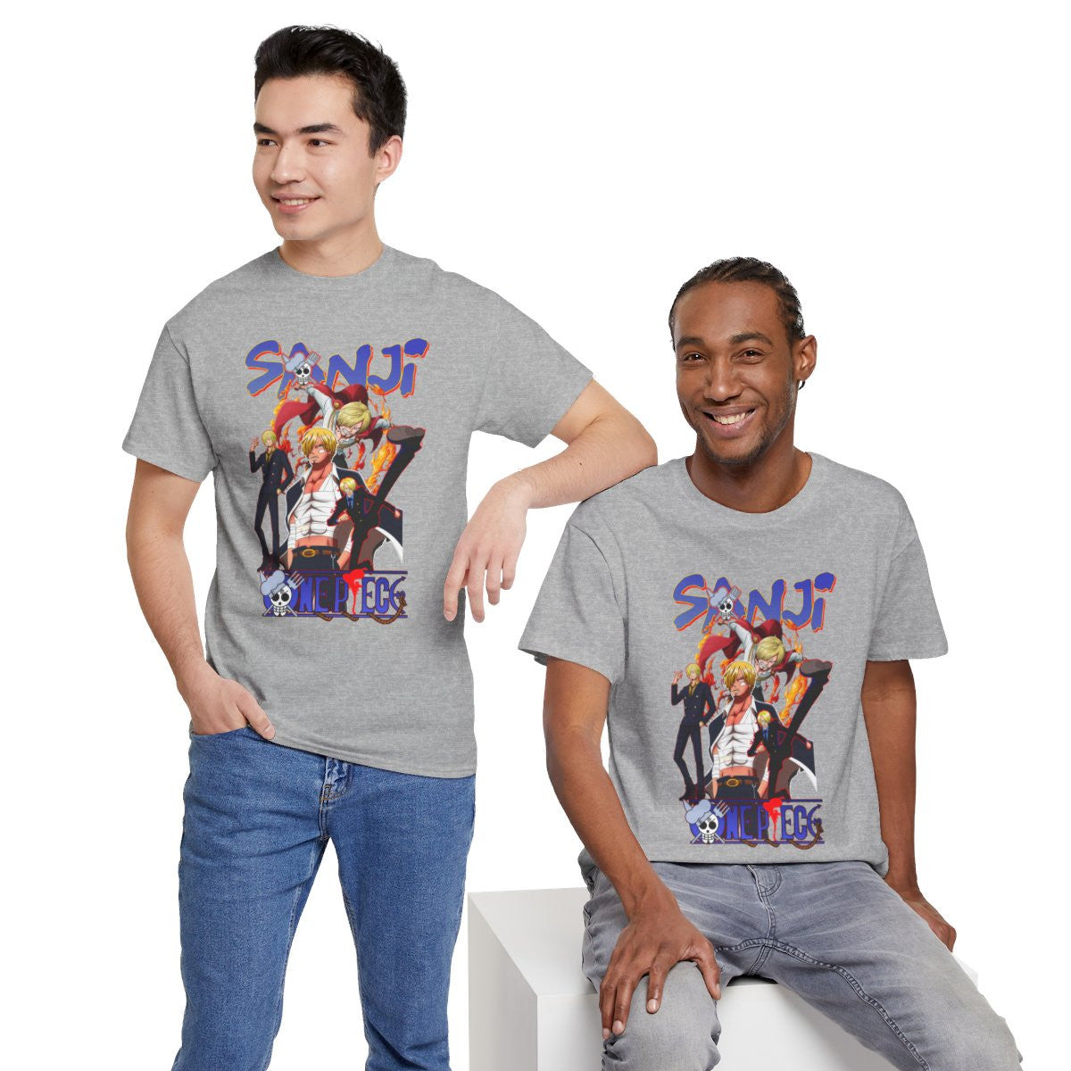 Tee shirt Unisex Sanji One piece Homme/Femme