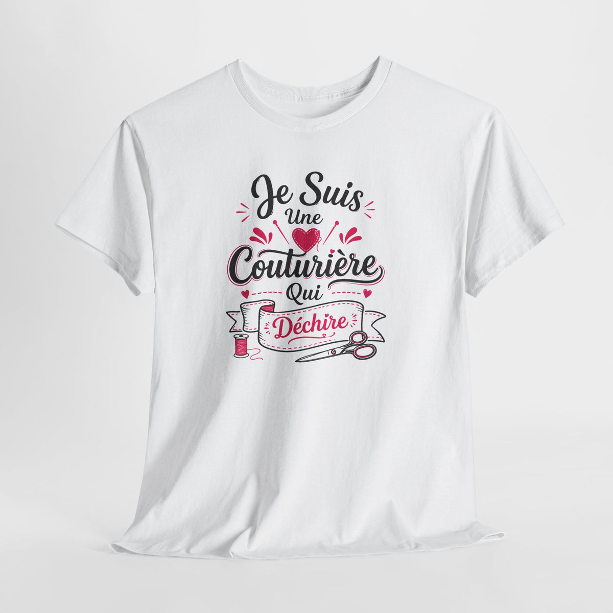 Tee Shirt Femme Couturière – Je Suis une Couturière Qui Déchire – T-Shirt Humour Couture Idée Cadeau Couturière
