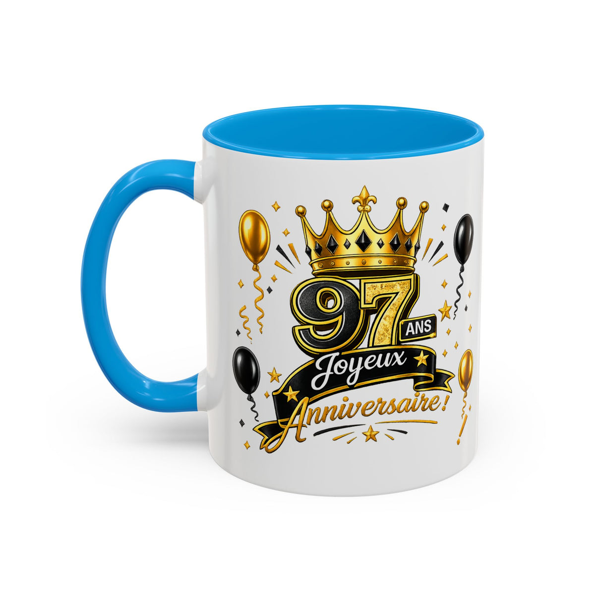 Mug Joyeux 97 Ans – Tasse Anniversaire 97 Ans – Cadeau Original pour Femme Homme – Idée Cadeau 97e Anniversaire