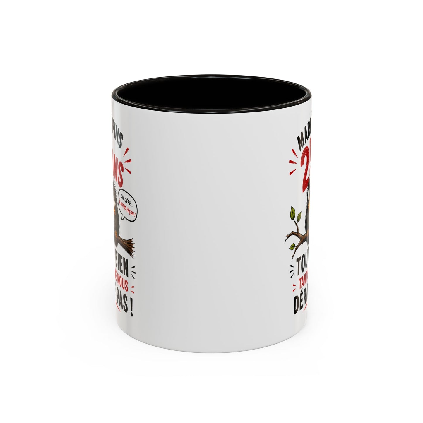 Tasse Mariés Depuis 25 Ans – Mug Humour Anniversaire de Mariage Homme Femme – Cadeau Couple 25 Ans de Mariage 325 ml