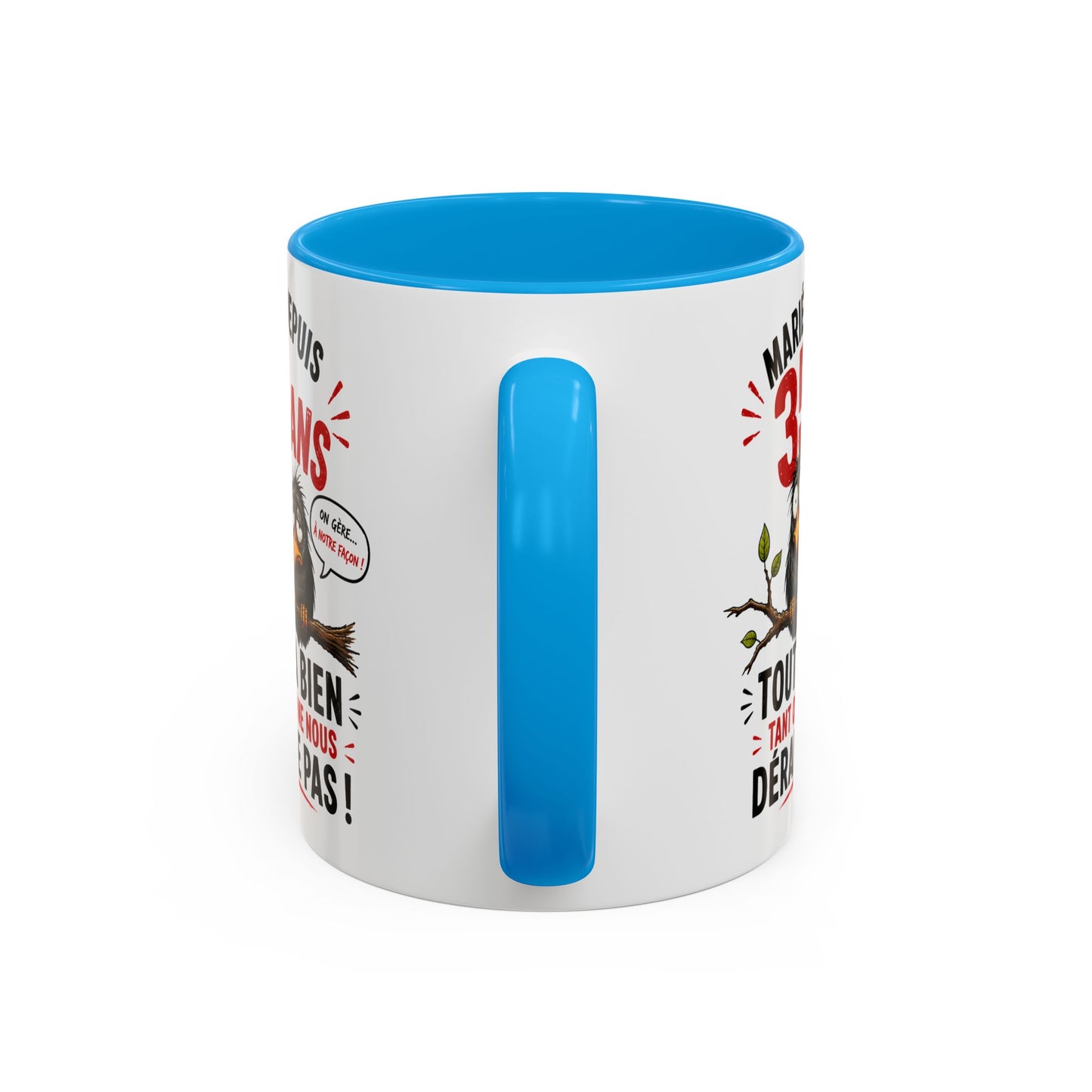 Tasse Mariés Depuis 35 Ans – Mug Humour Anniversaire de Mariage Homme Femme – Cadeau Couple 35 Ans de Mariage 325 ml