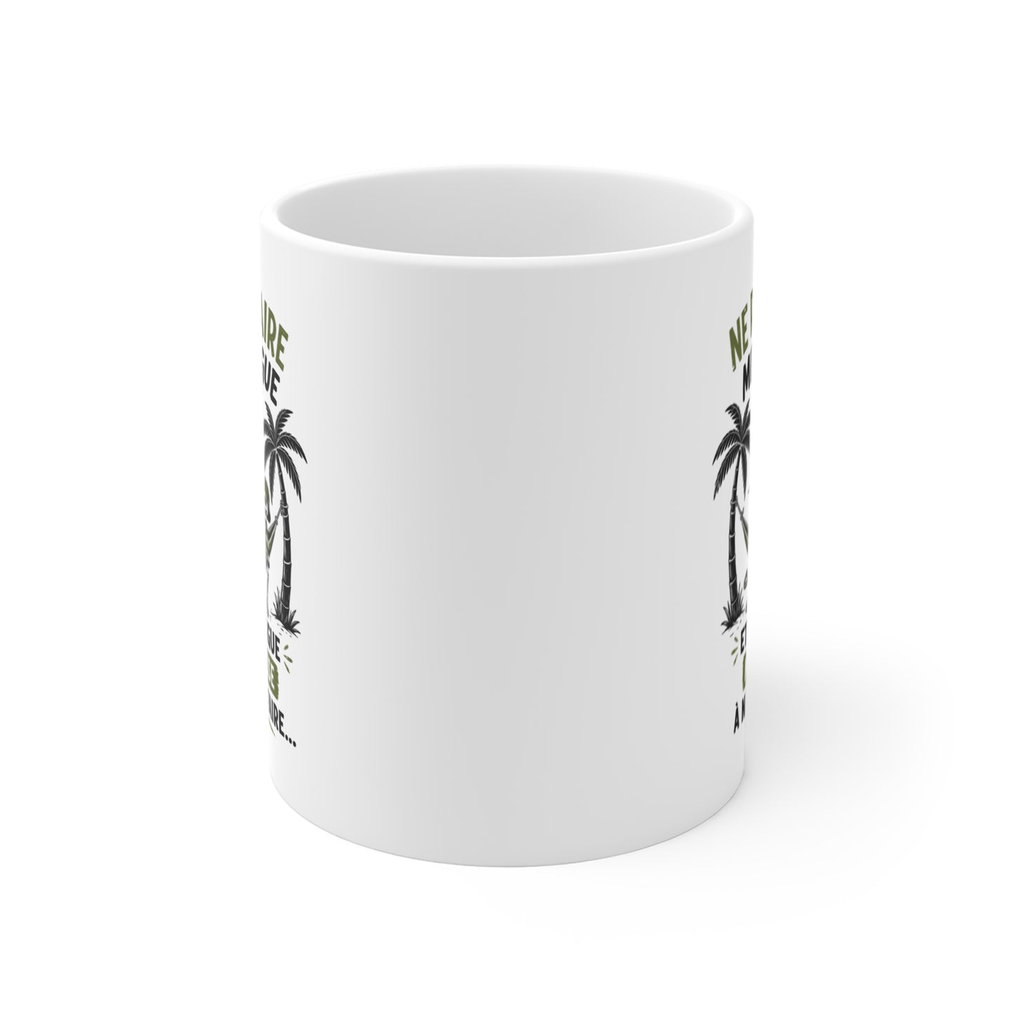 Tasse Ne Rien Faire Me Fatigue – Mug Squelette Relax Humoristique – Cadeau Humour Vacances Homme Femme 325ml