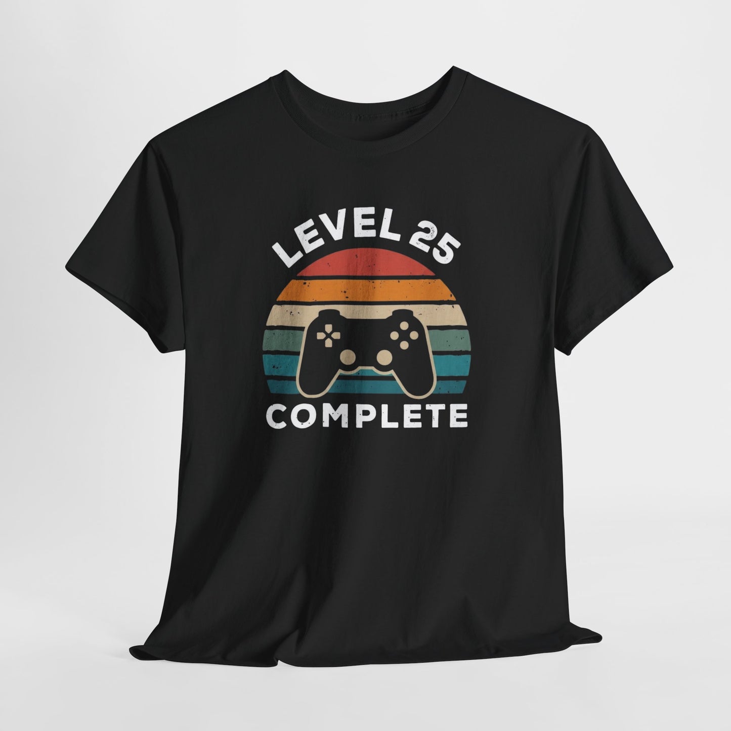 Tee-Shirt 25 Ans Homme et Femme – Cadeau Anniversaire 25ème Gamer Gaming – Idée Cadeau Jeu Vidéo Original pour Passionné de Jeux Vidéo