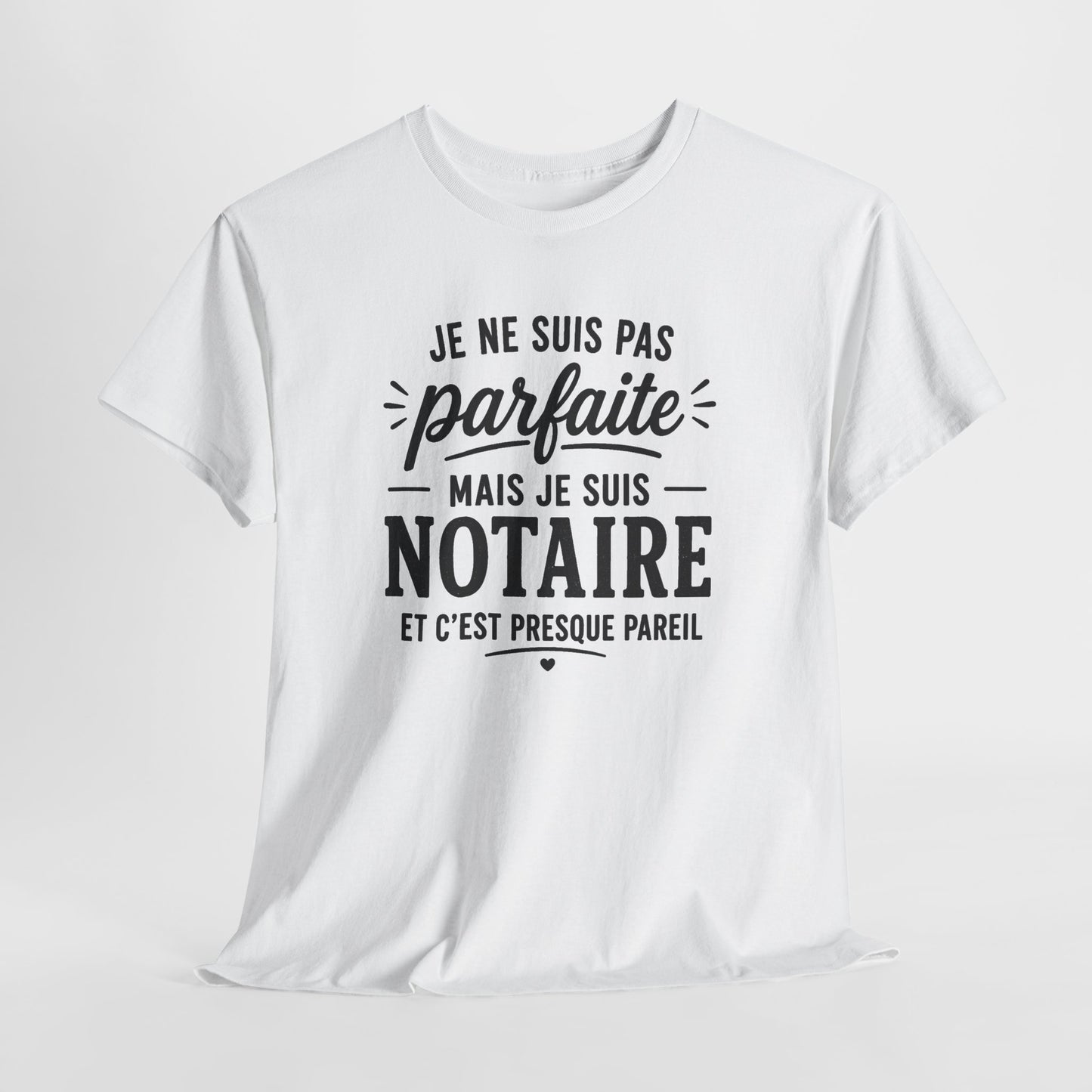 Tee Shirt Femme Notaire Humour Métier Droit Justice Cadeau Professionnelle Juridique Étude Notariale Idée Cadeau