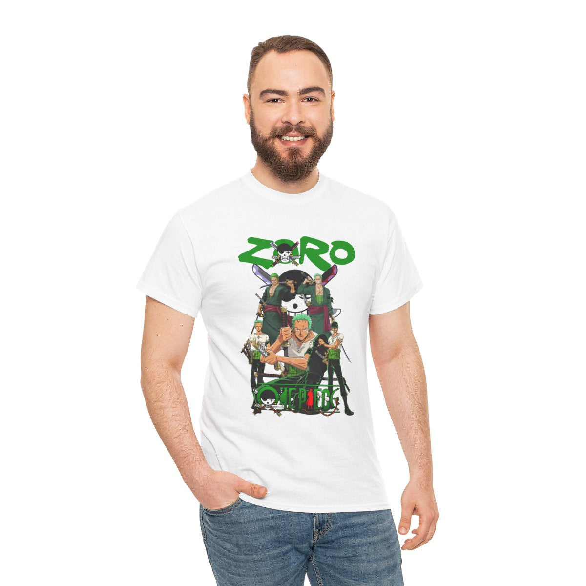 Tee shirt Unisex Zoro One piece Homme/Femme
