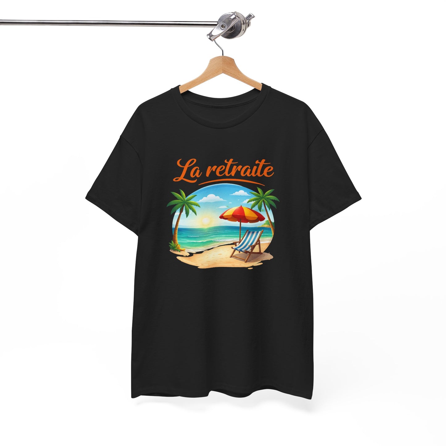 T-Shirt Retraite Vacances – La Retraite Soleil Plage Palmier – Cadeau Retraité Homme Femme Voyage