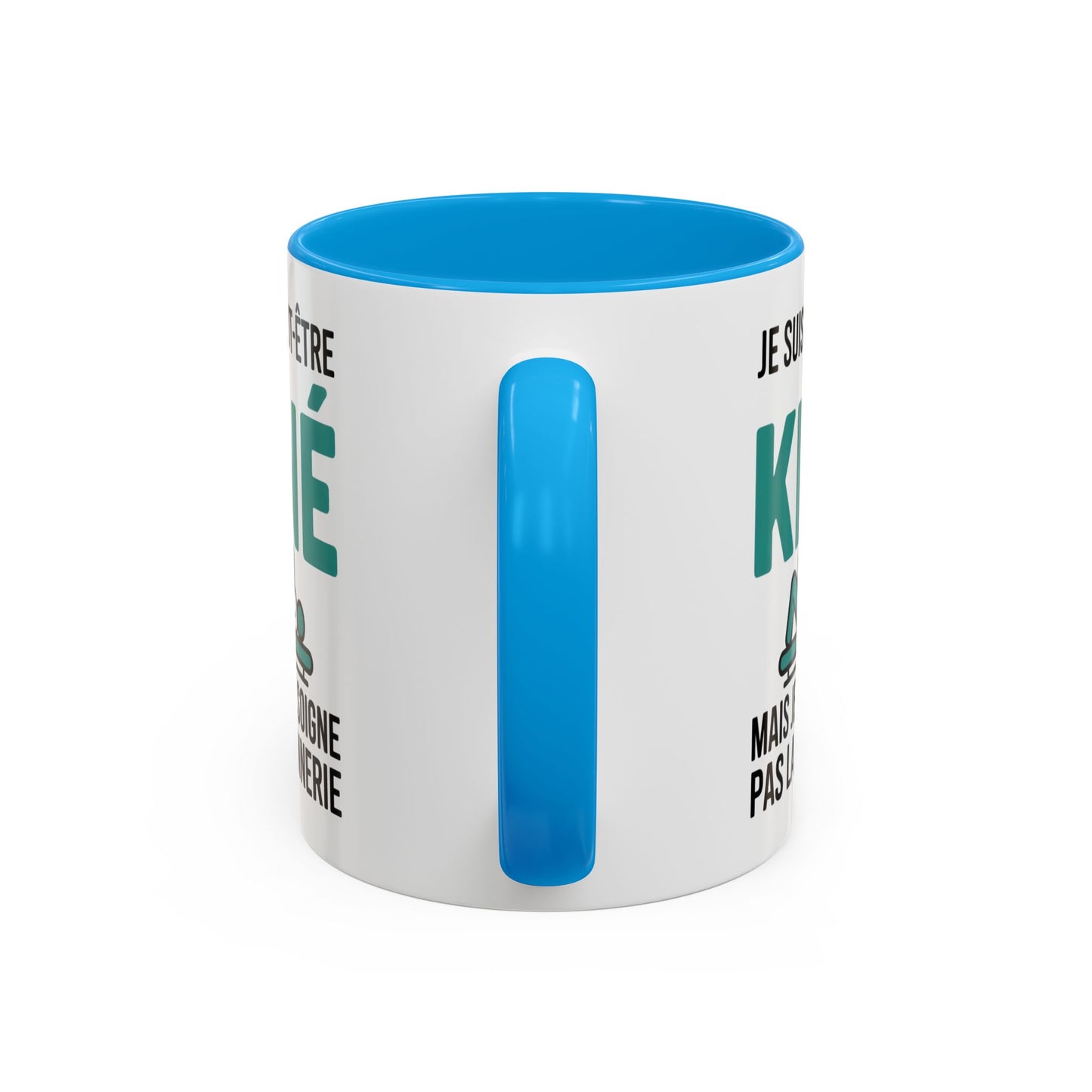 Mug Kiné Humoristique – Tasse Métier Kinésithérapeute Citation Drôle – Cadeau Kiné Original – Céramique 325ml Noir Bleu Rouge