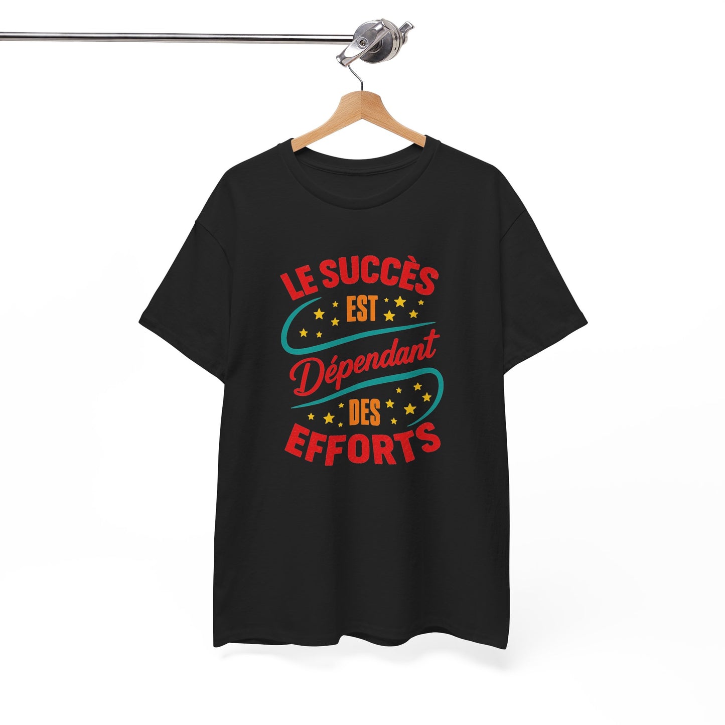 T-Shirt Homme et Femme Motivation – Réussite Persévérance Détermination Travail – Cadeau Inspirant