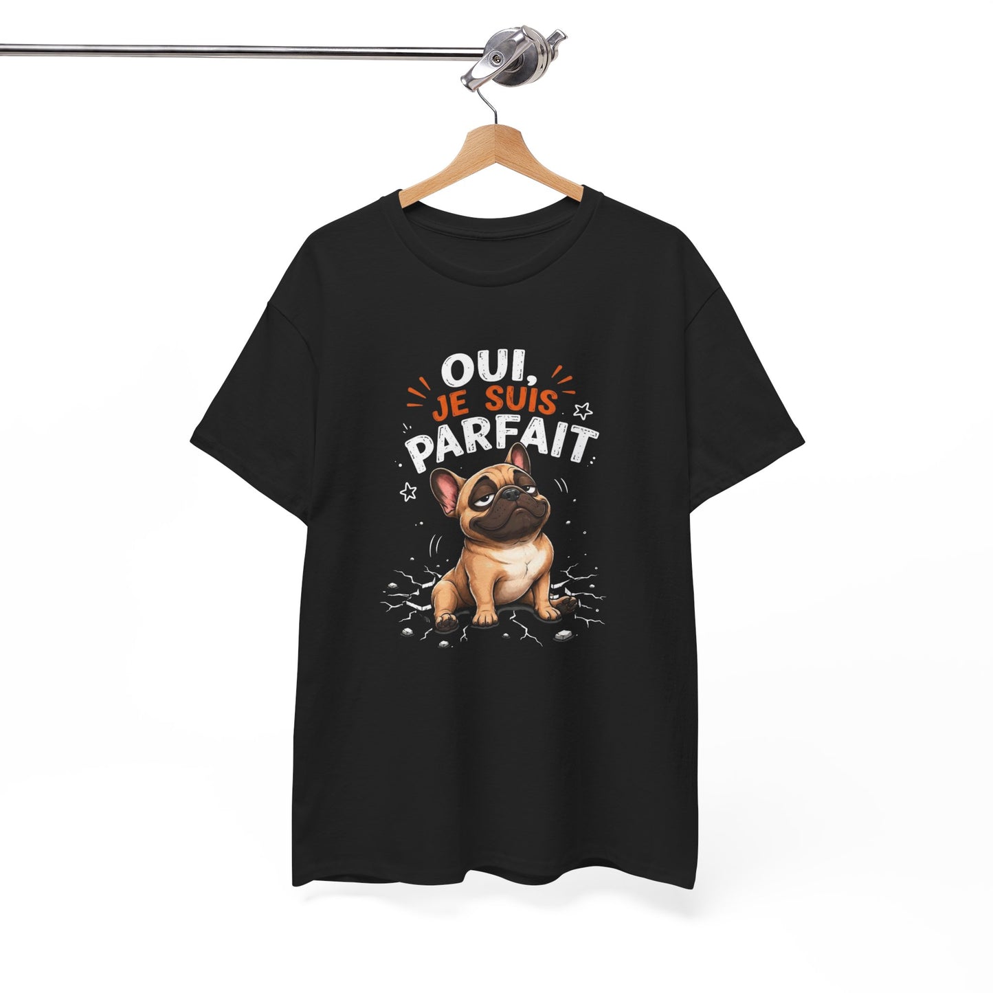 Tee-Shirt Homme Humour Chien Bouledogue Français – Idée Cadeau Drôle Original Homme – Vêtement Humoristique Amoureux des Chiens Anniversaire