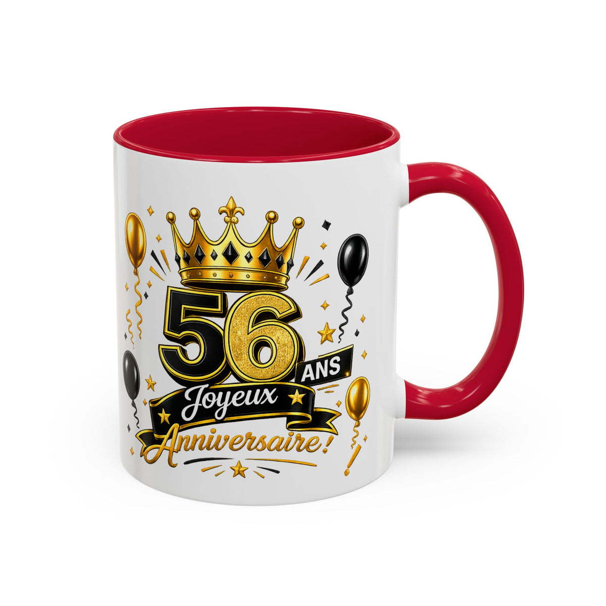 Mug Joyeux 56 Ans – Tasse Anniversaire 56 Ans – Cadeau Original pour Femme Homme – Idée Cadeau 56e Anniversaire