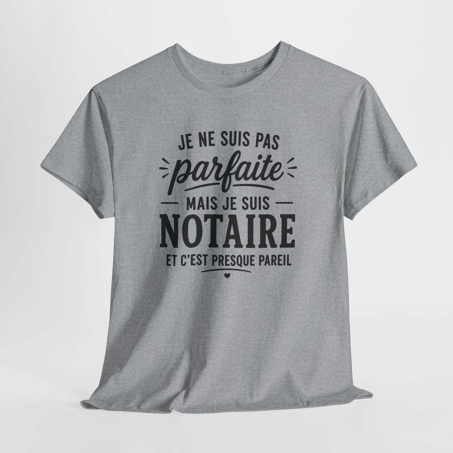 Tee Shirt Femme Notaire Humour Métier Droit Justice Cadeau Professionnelle Juridique Étude Notariale Idée Cadeau