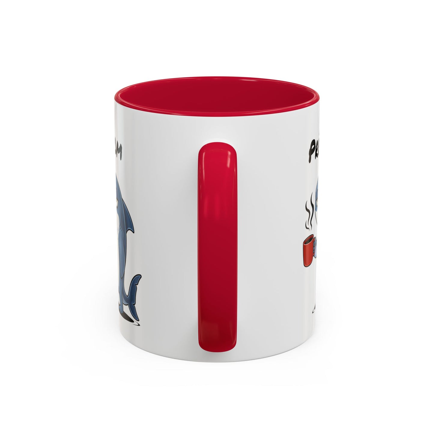 Mug Requin Fatigué Personnalisable 325ml – Tasse Café Humour Animal Drôle Mignon Réveil Difficile