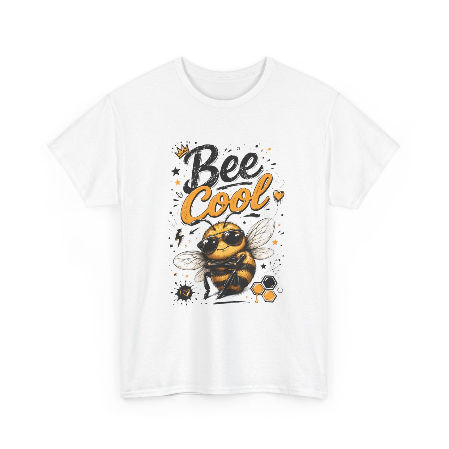 Tee Shirt Bee Cool Abeille Humour – T-Shirt Animal Mignon avec Lunettes – Cadeau Homme Femme Amateur d’Abeilles