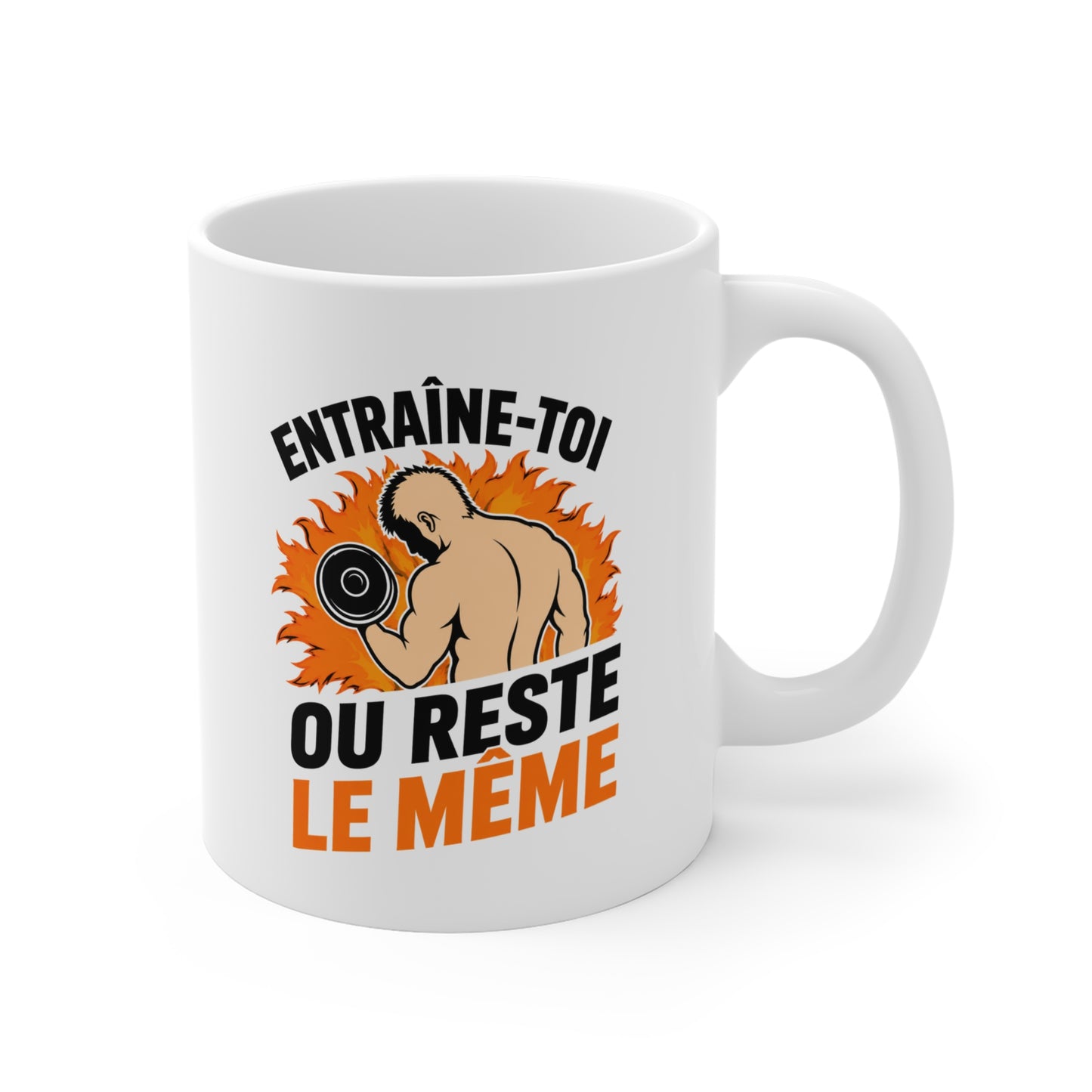 Mug Musculation Homme – Tasse Fitness Bodybuilding – Cadeau Sportif Original, Motivation Gym Entraînement