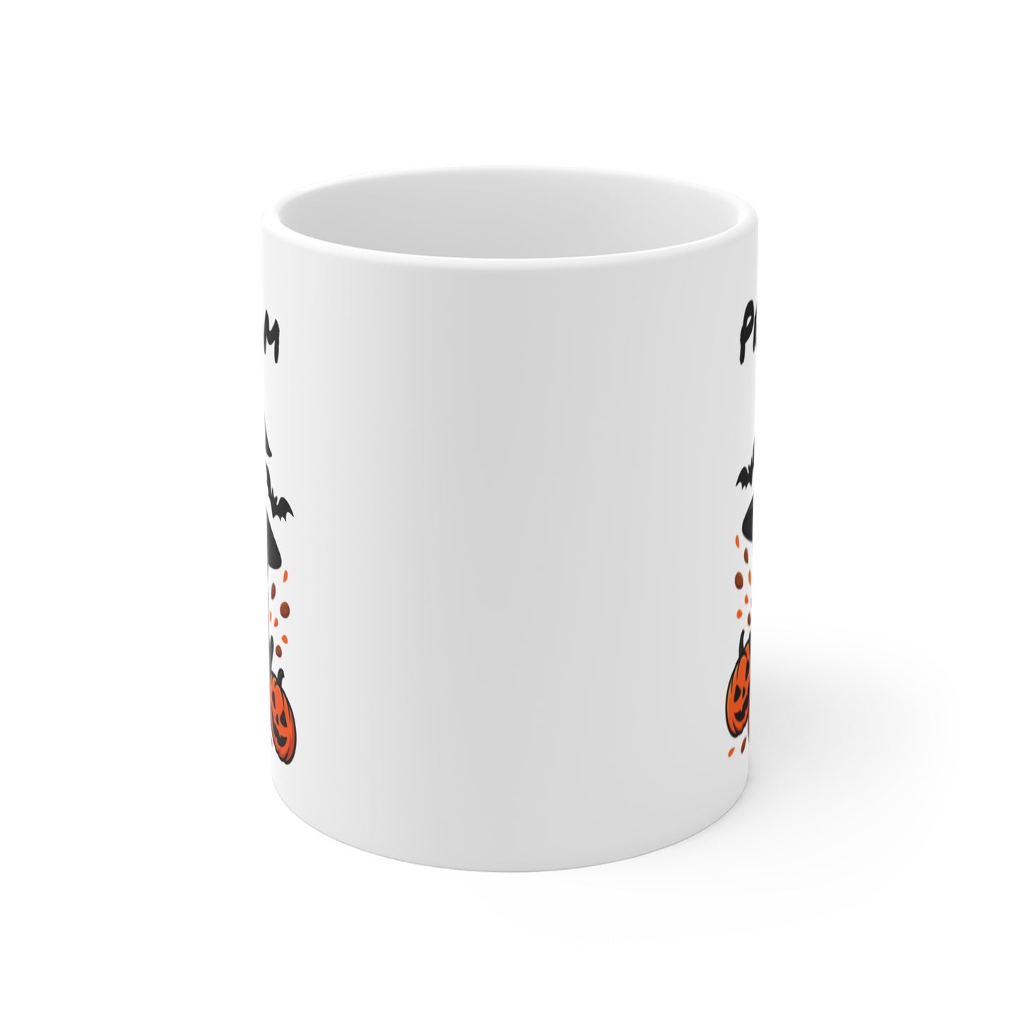 Tasse Personnalisable Alien Sorcier Halloween – Mug Prénom Citrouilles Signe Jul 325ml – Cadeau Original Geek