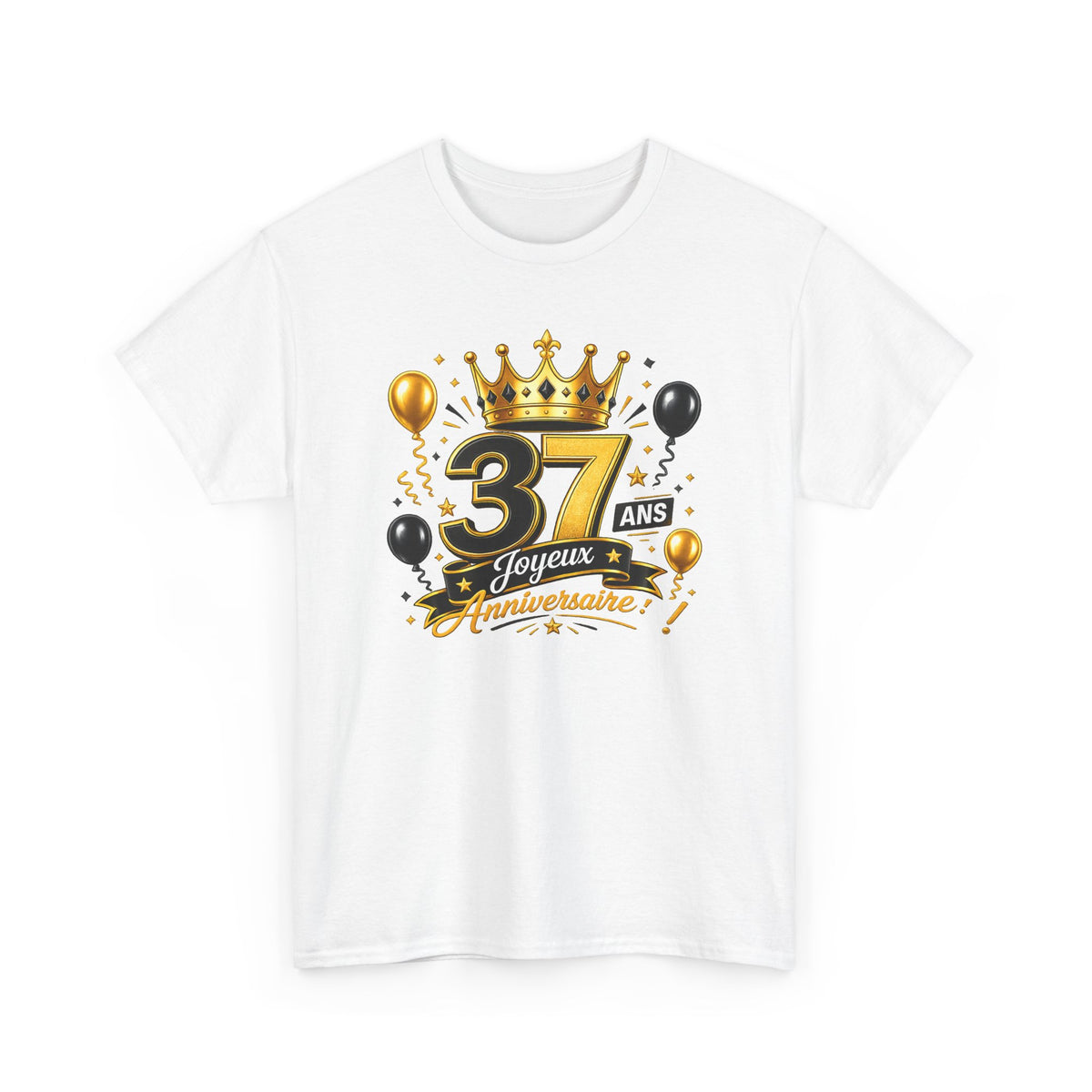 Tee Shirt Anniversaire 37 Ans Homme et Femme Joyeux Anniversaire Cadeau 37 Ans Idée Cadeau Adulte