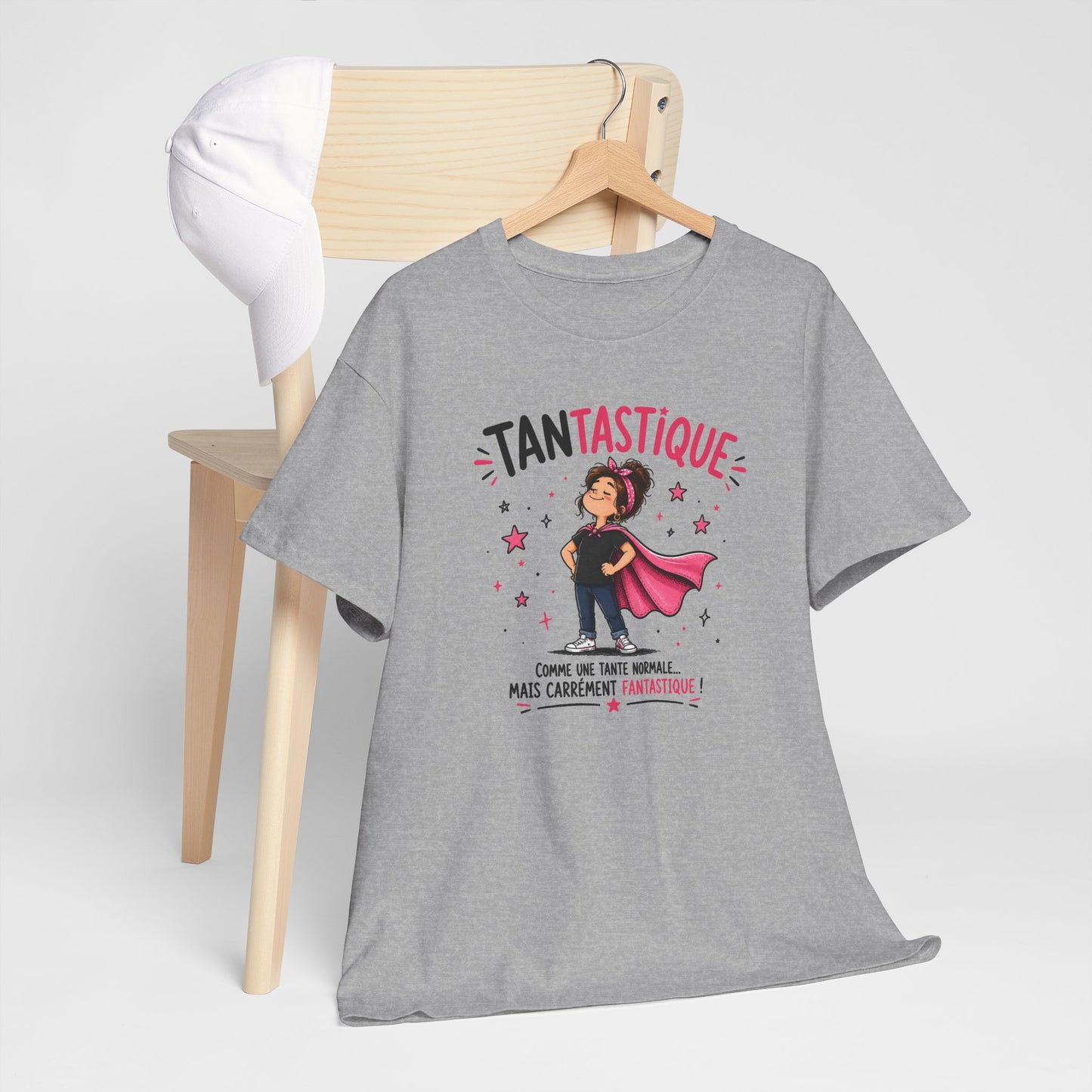 Tee Shirt Tante Femme – Tantastique Comme une Tante Normale Mais Carrément Fantastique – T-Shirt Humour Cadeau Original