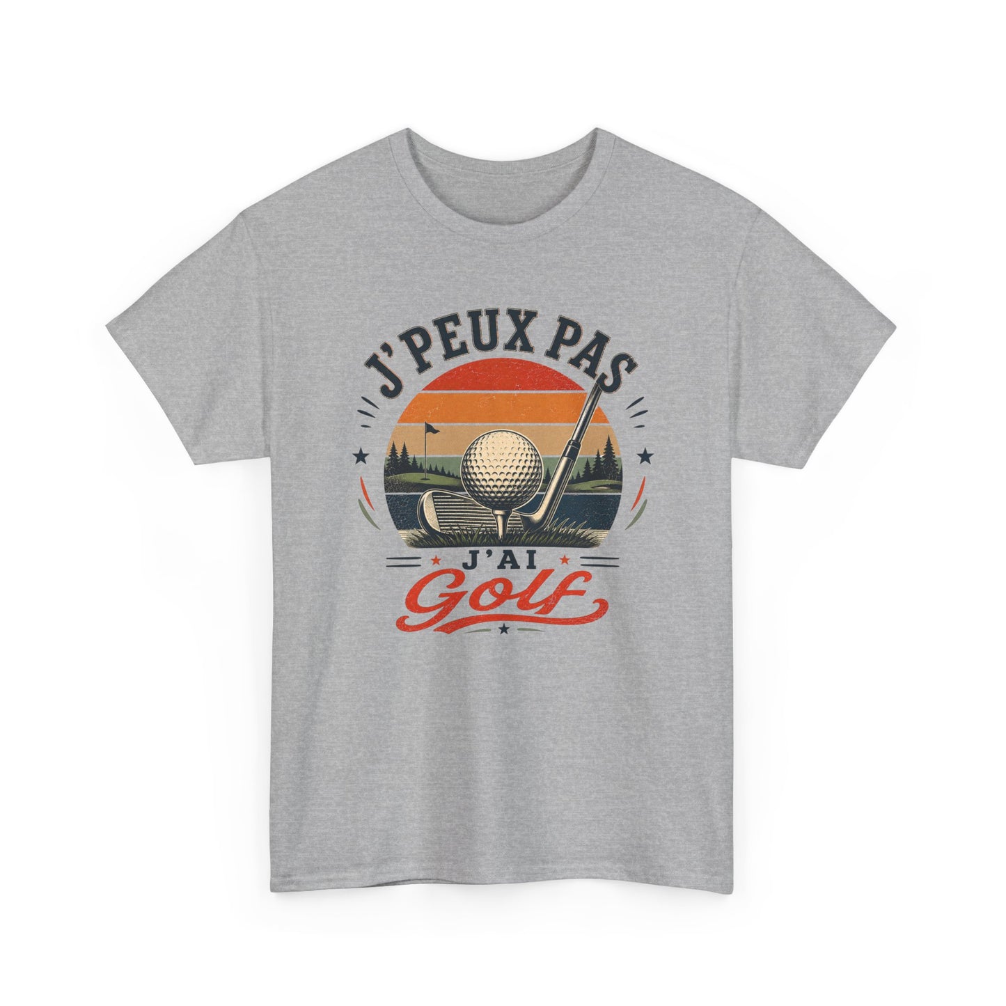 T-Shirt Golf Homme Femme – J’Peux Pas J’Ai Golf – Tee Shirt Golfeur Golfeuse Vintage Parcours Green Club Driver Cadeau Passion Golf Sport Extérieur
