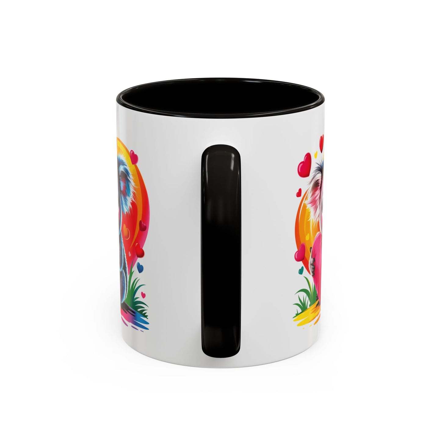 Mug Koala avec Cœur Rose – Tasse Kawaii Amour et Tendresse – Cadeau Original 325ml