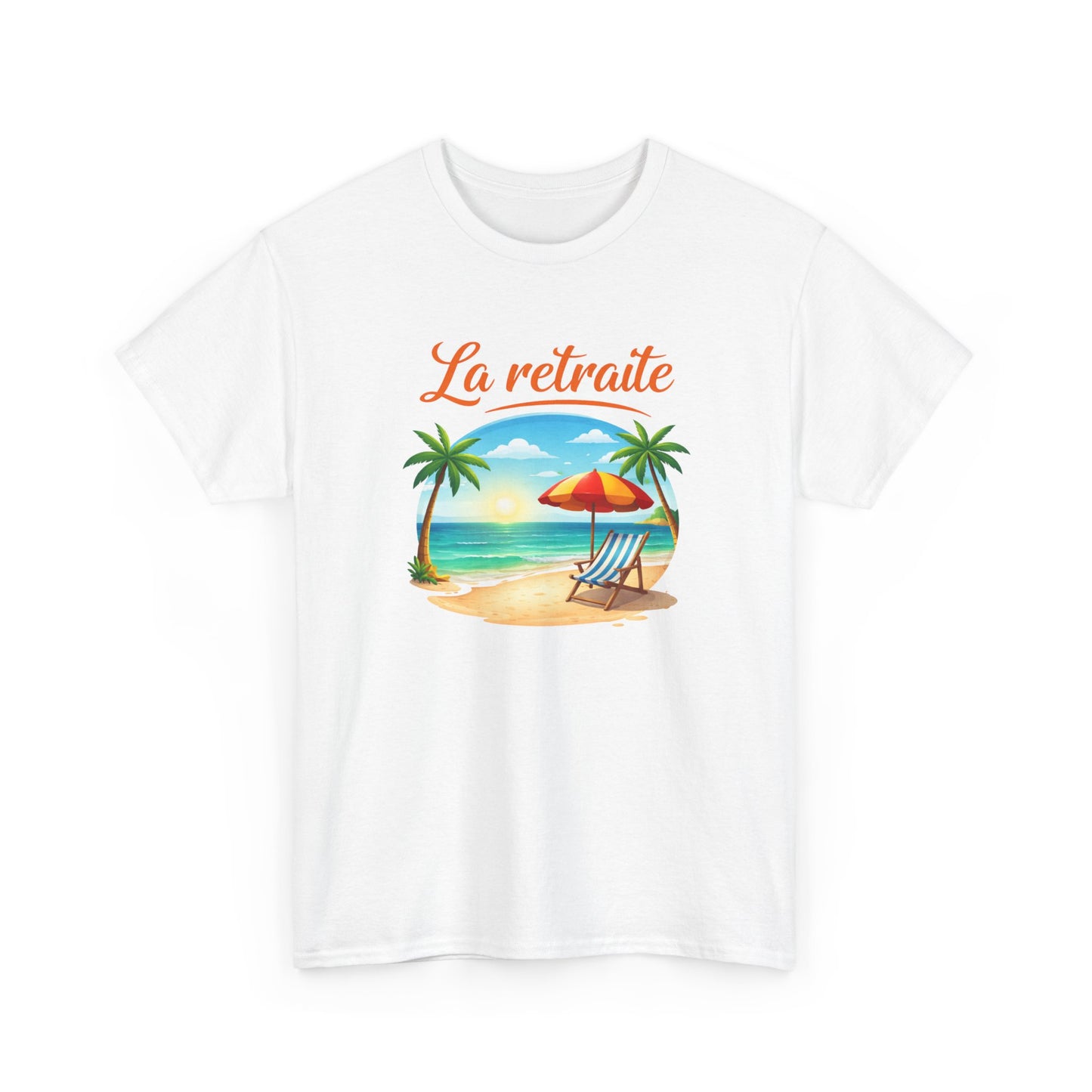 T-Shirt Retraite Vacances – La Retraite Soleil Plage Palmier – Cadeau Retraité Homme Femme Voyage