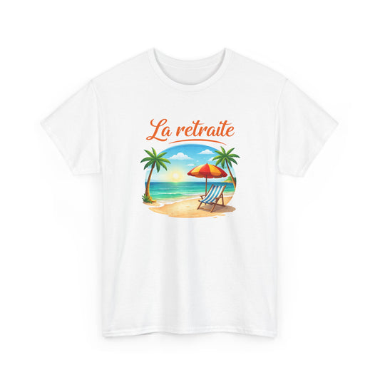 T-Shirt Retraite Vacances – La Retraite Soleil Plage Palmier – Cadeau Retraité Homme Femme Voyage