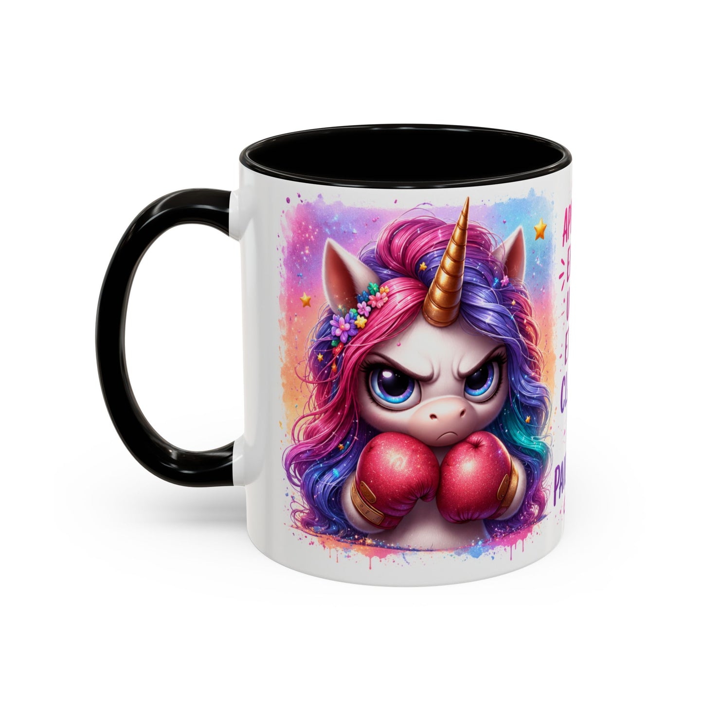 Tasse Licorne Humoristique – Mug “Approche Encore Un Peu” – Cadeau Fun Femme Fille 325ml