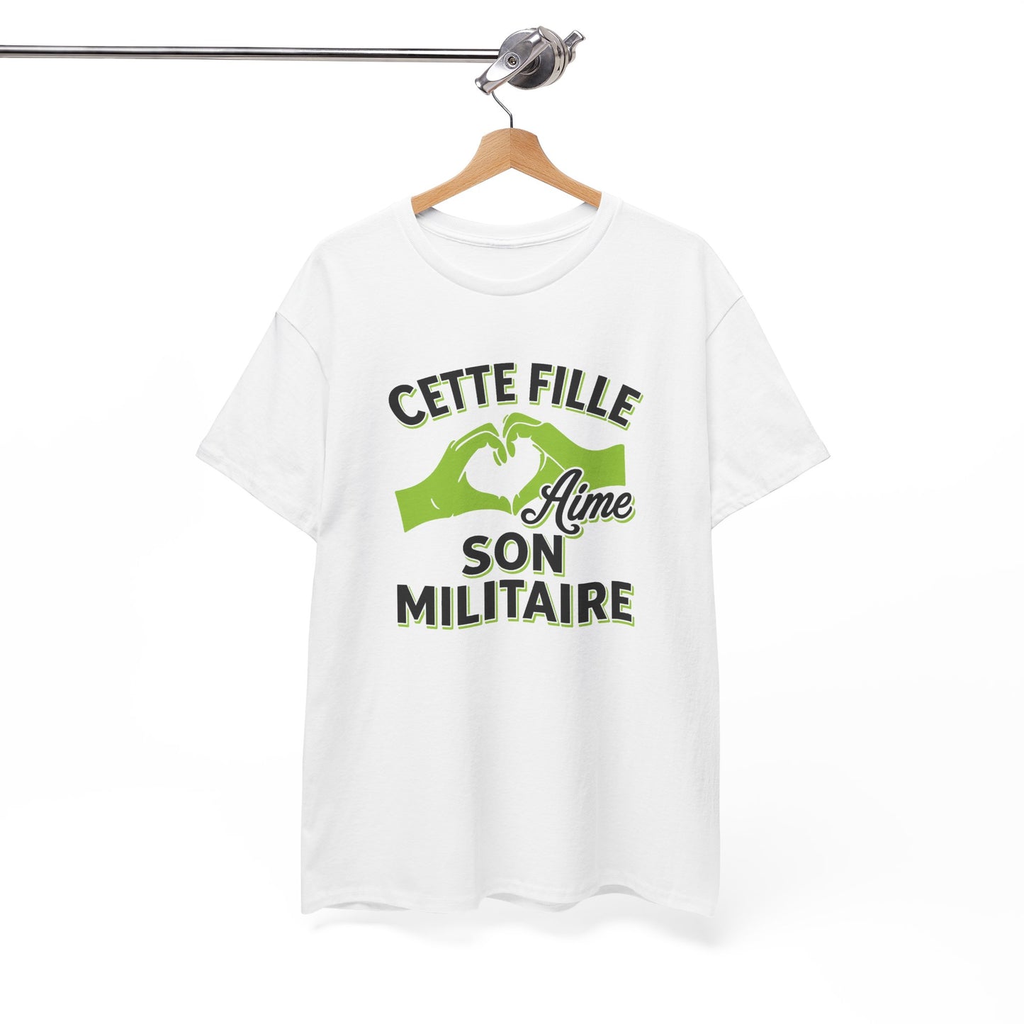 Tee Shirt Femme Militaire Couple Amour Humour Idée Cadeau Soldat Armée Conjoint