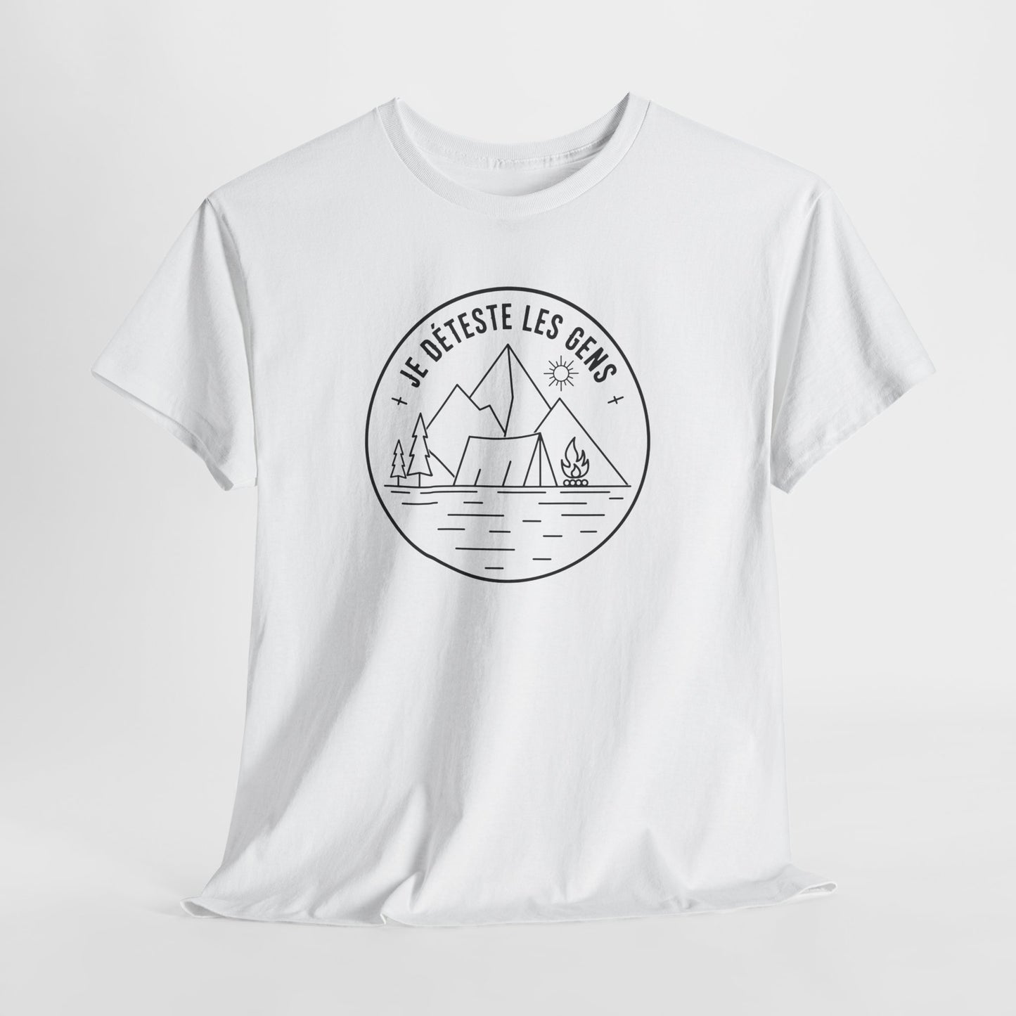 T-Shirt Camping Homme et Femme – Cadeau Campeur Randonnée Montagne – Humour Amoureux Nature Plein Air – Idée Cadeau Outdoor