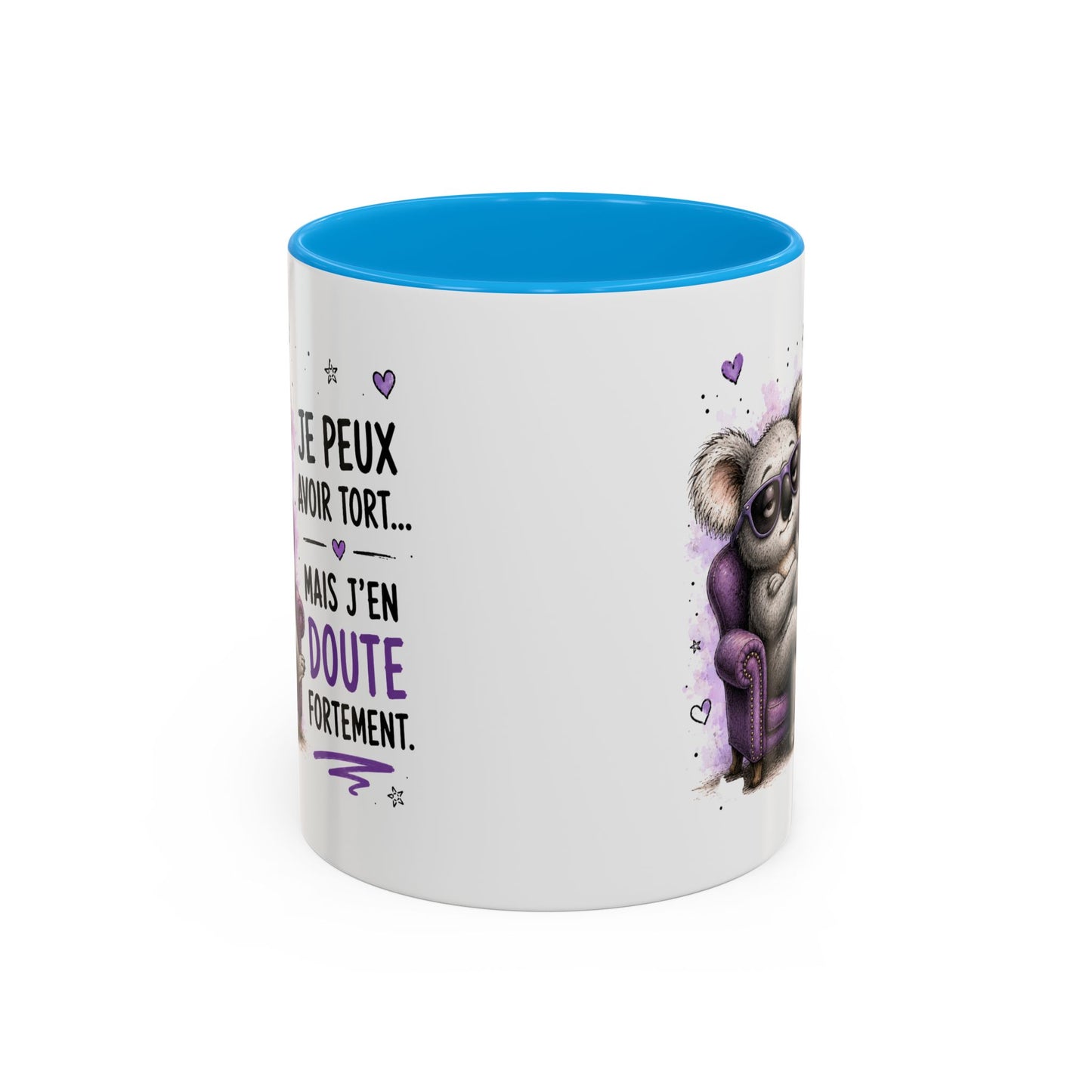 Tasse Koala Drôle Homme Femme – Mug Je Peux Avoir Tort Mais J'en Doute Fortement – Cadeau Humour 325 ml