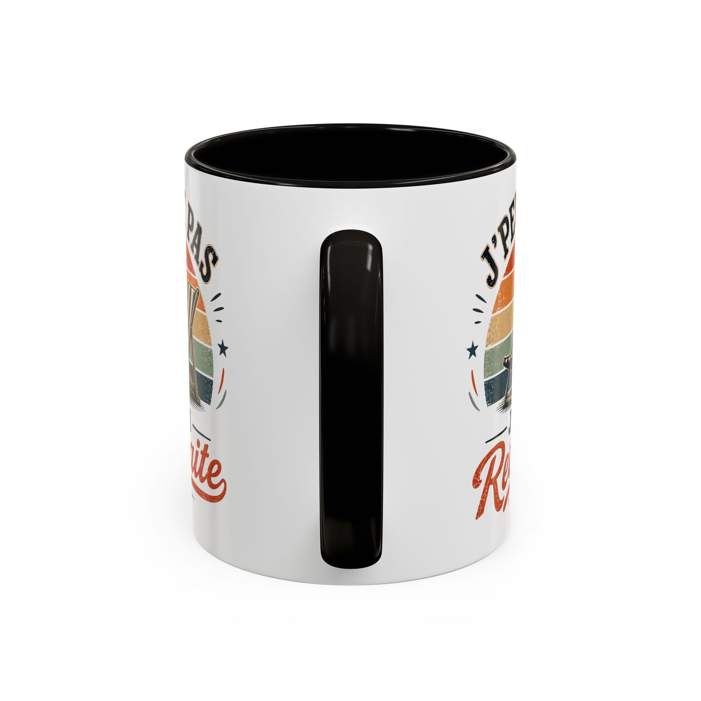 Tasse J’Peux Pas J’Ai Retraite – Mug Retraité Vintage Humoristique – Cadeau Départ Retraite Homme Femme 325ml