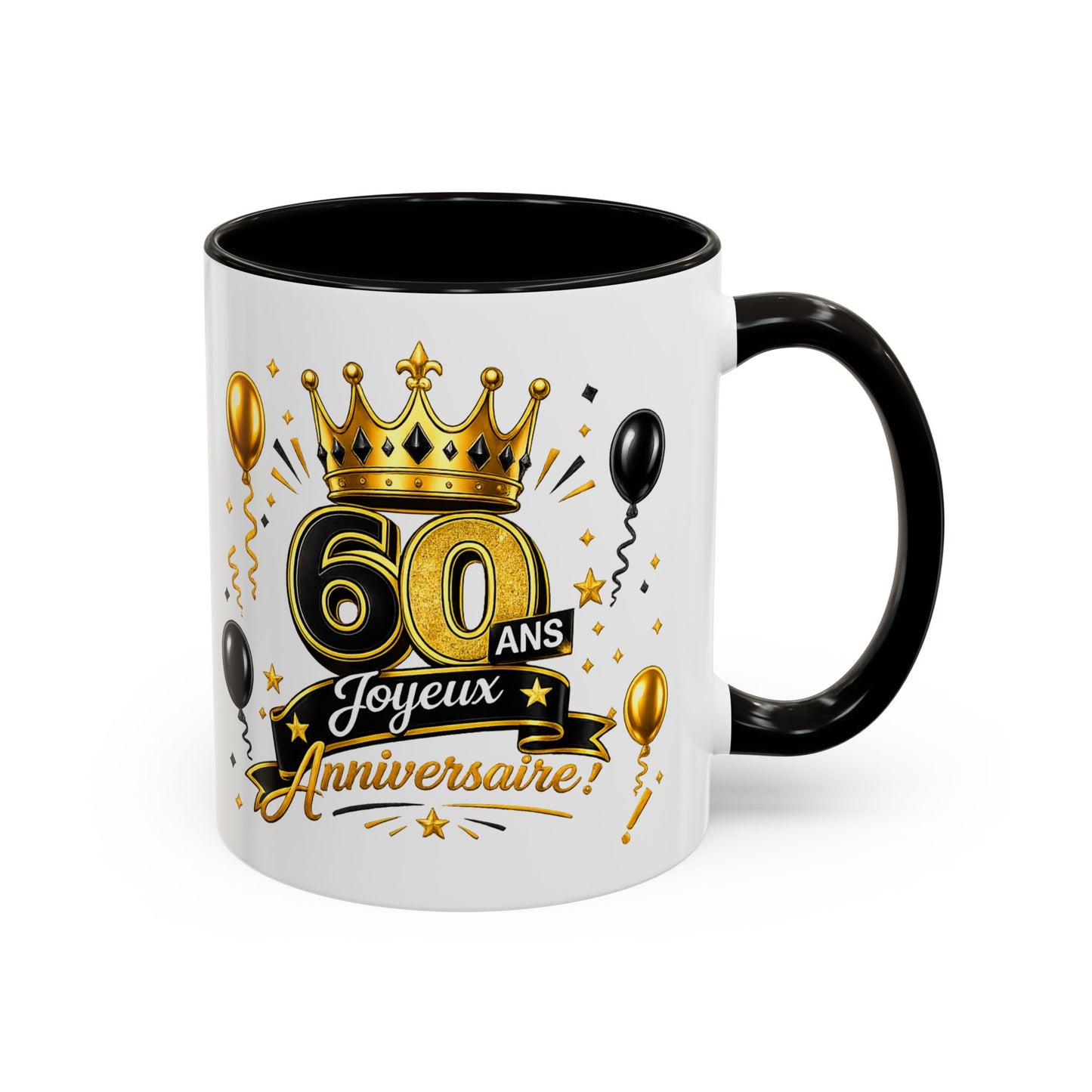 Mug Joyeux 60 Ans – Tasse Anniversaire 60 Ans – Cadeau Original pour Femme Homme – Idée Cadeau 60e Anniversaire