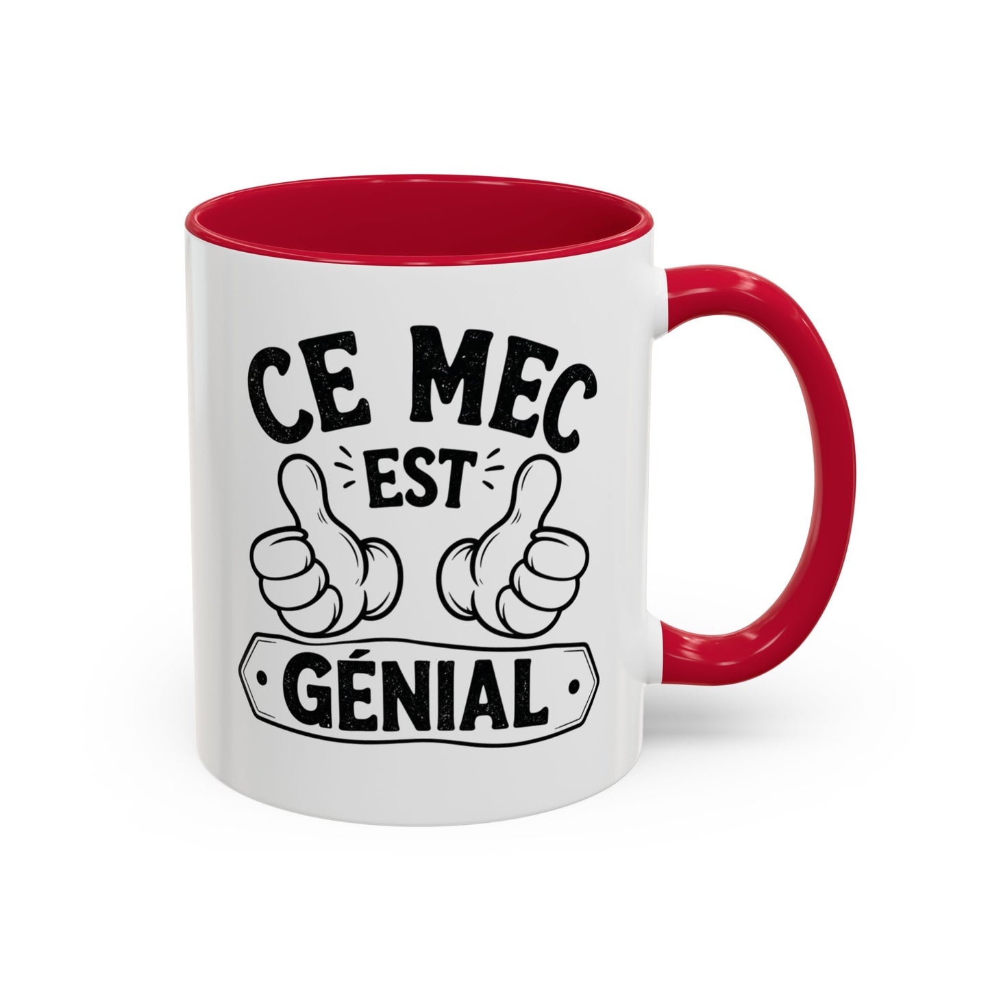 Mug Humour Homme – Ce Mec Est Génial – Tasse Drôle et Fun Cadeau Original Céramique 325ml Noir