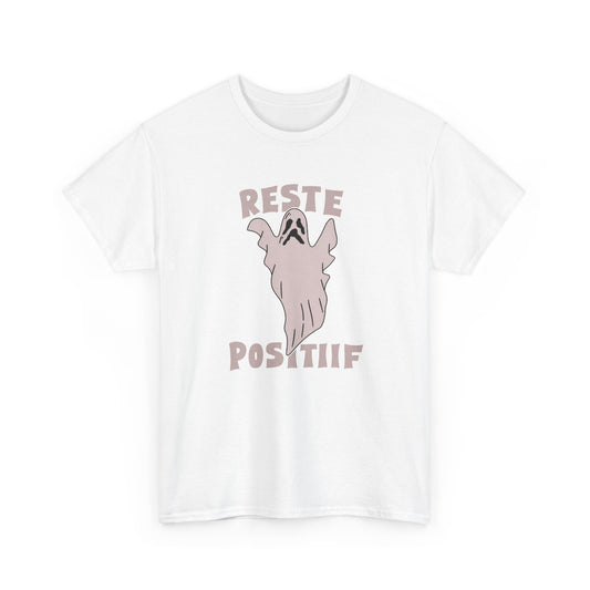T-Shirt Halloween Homme et Femme – Fantôme Humour Positif – Cadeau Original Amoureux Halloween