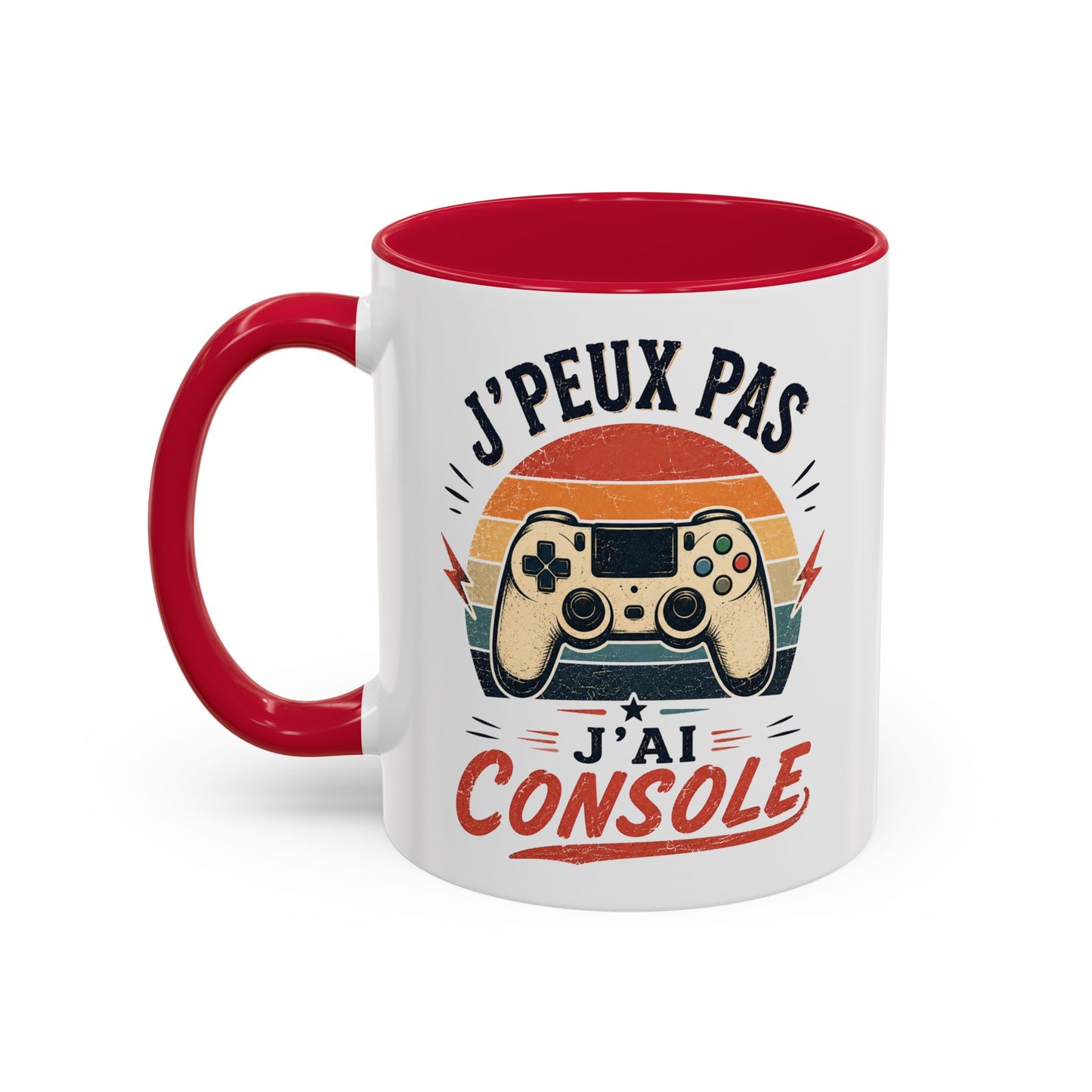 Tasse J’Peux Pas J’Ai Console – Mug Gamer Vintage Humoristique – Cadeau Gaming Homme Femme 325ml