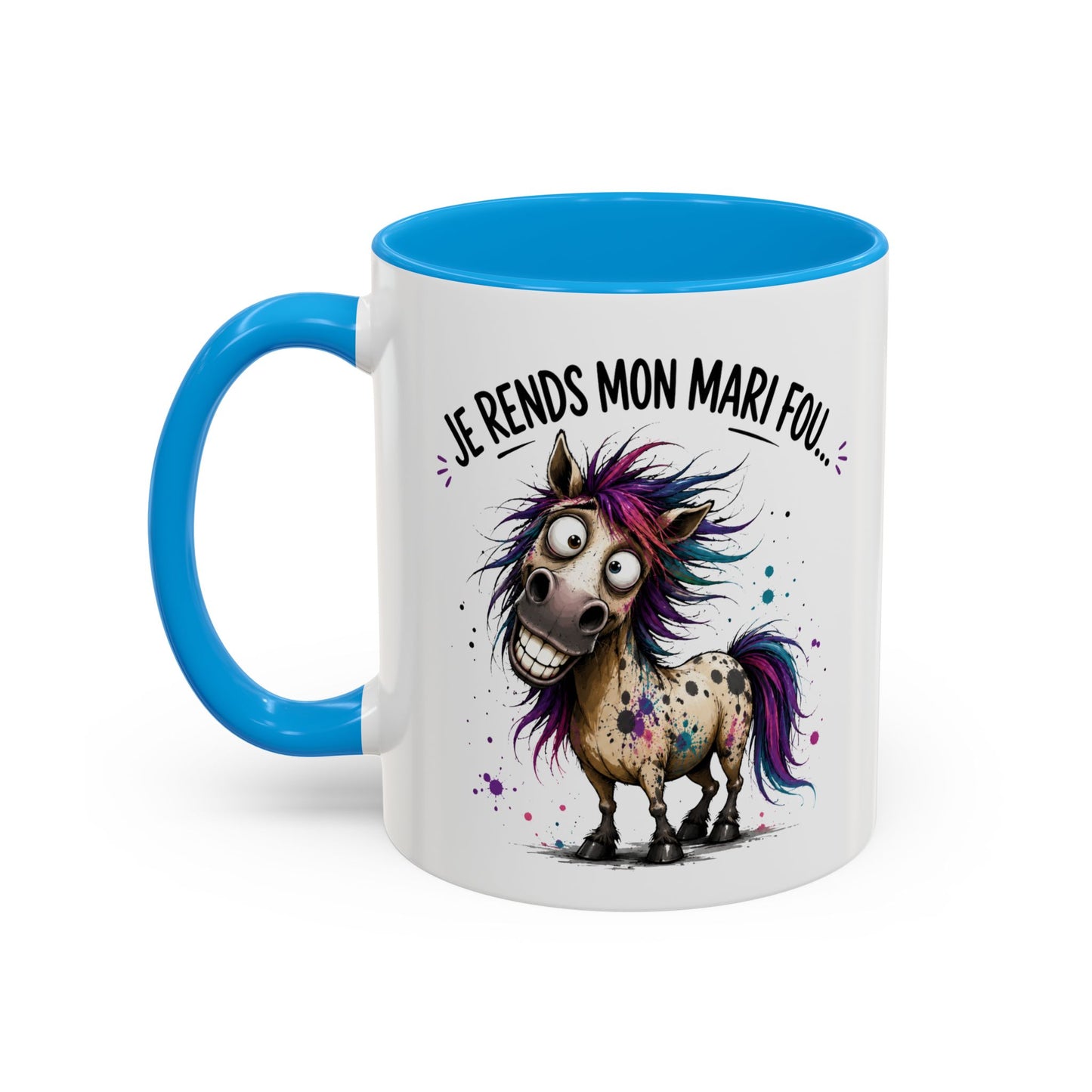 Tasse Je Rends Mon Mari Fou – Mug Humour Femme Mariage Couple – Cadeau Femme Mariée 325ml