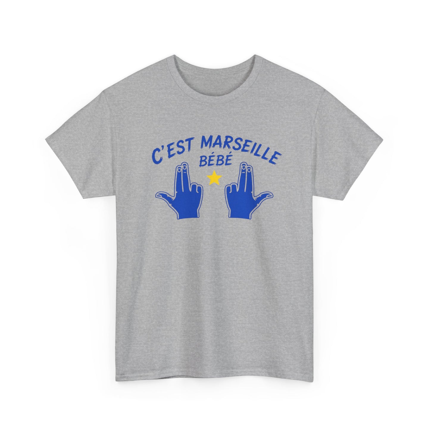 T-Shirt Humour Marseillais Homme Femme – C’Est Marseille Bébé – Tee Shirt Marseille Accent Sud Supporter