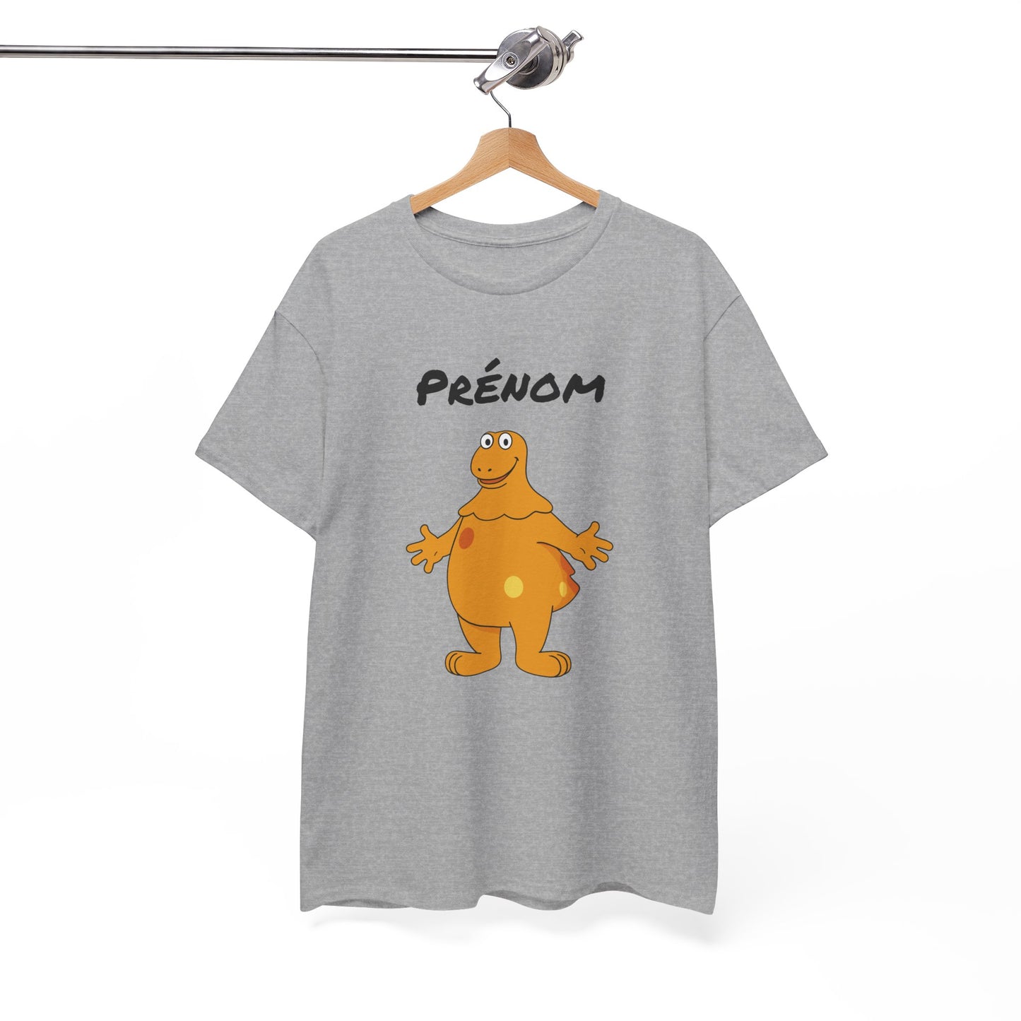T-Shirt Casimir Personnalisé avec Prénom – Design Cartoon Vintage Nostalgie – Tee Shirt Adulte Fun